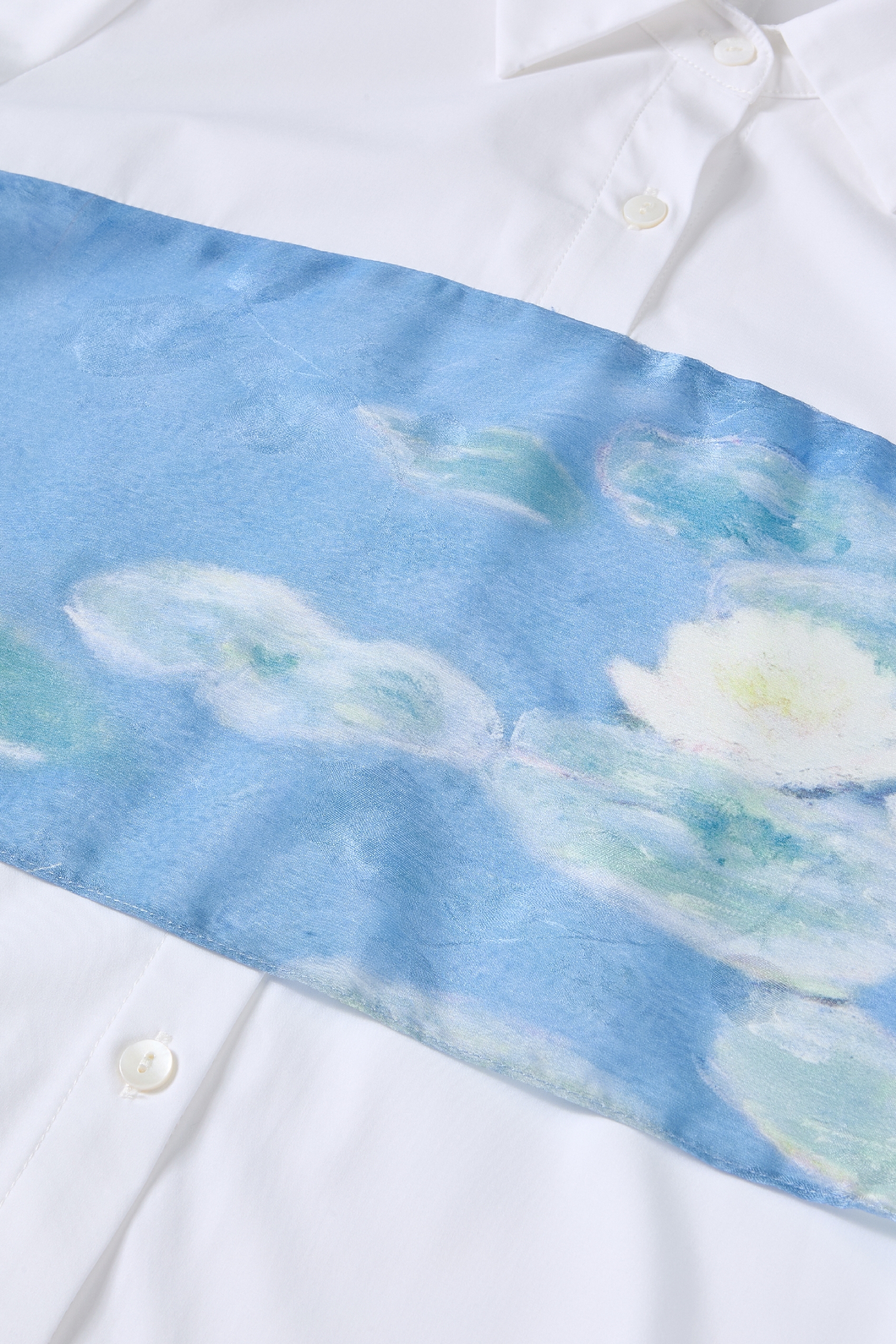 Waist-Cinched Printed Shirt