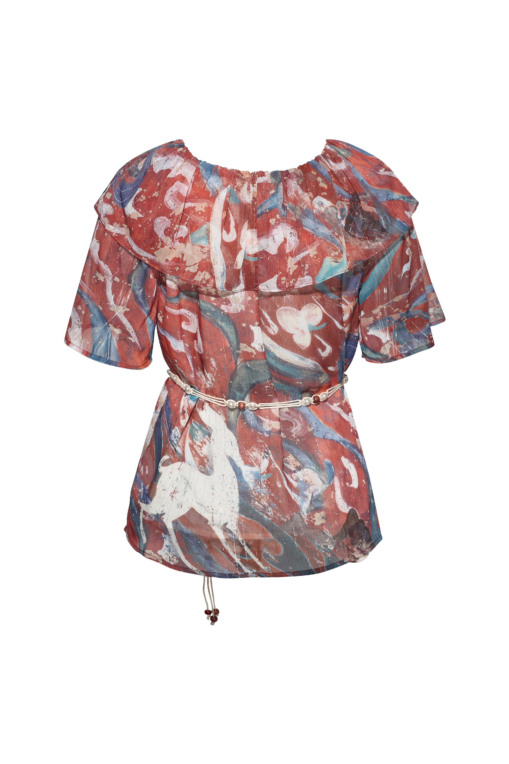Printed Chiffon Shirt