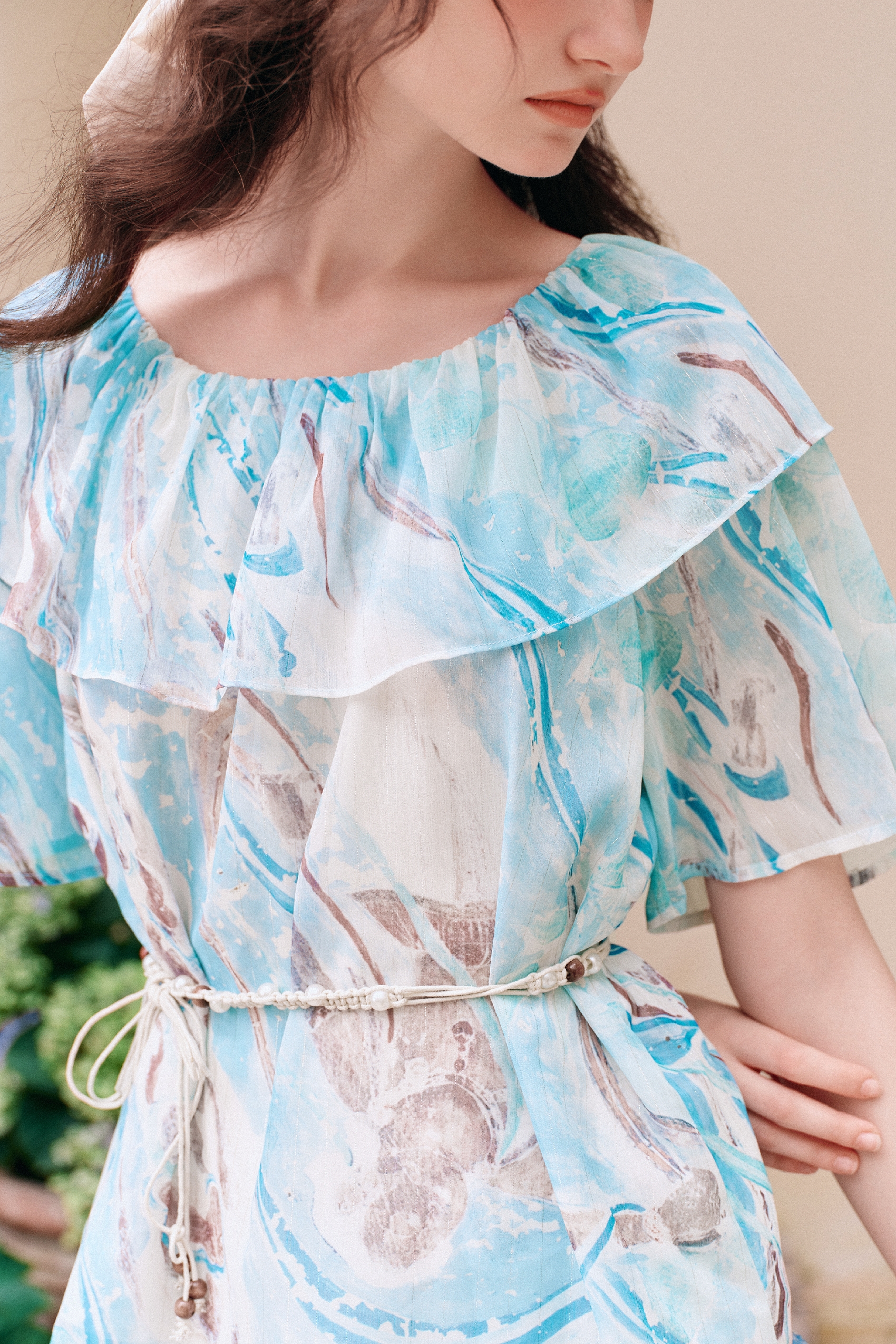 Printed Chiffon Shirt