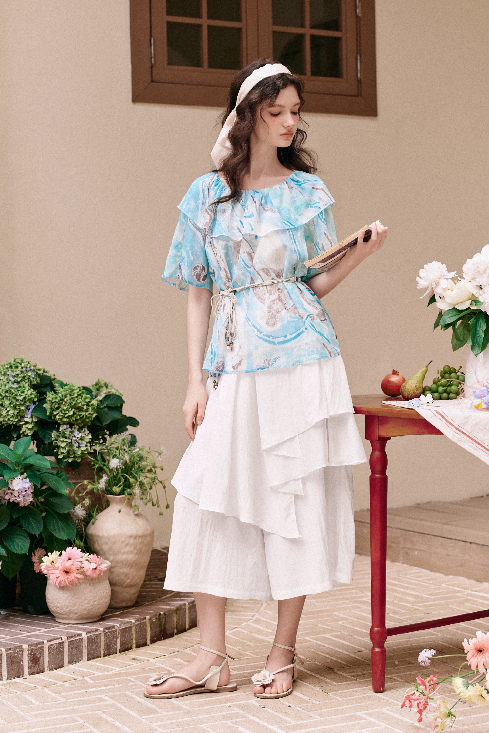 Printed Chiffon Shirt