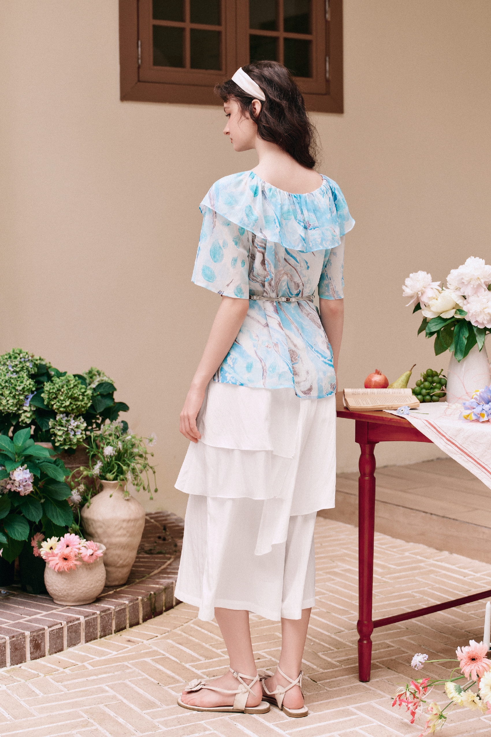 Printed Chiffon Shirt