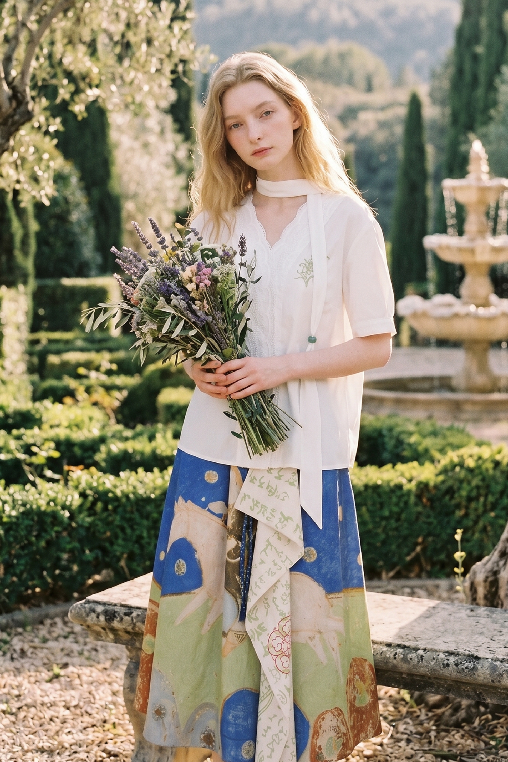 Embroidered Ribbon Shirt