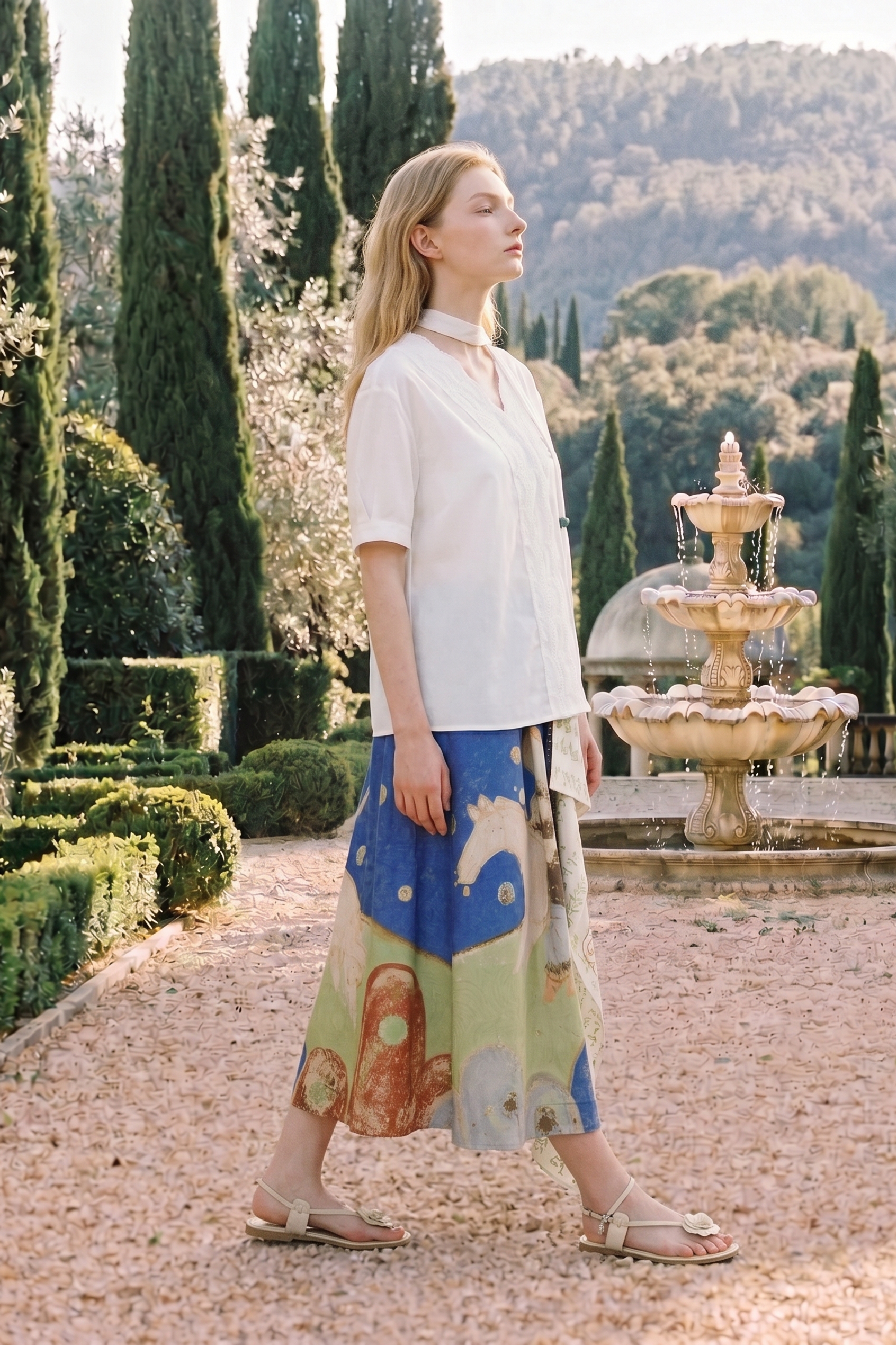 Embroidered Ribbon Shirt