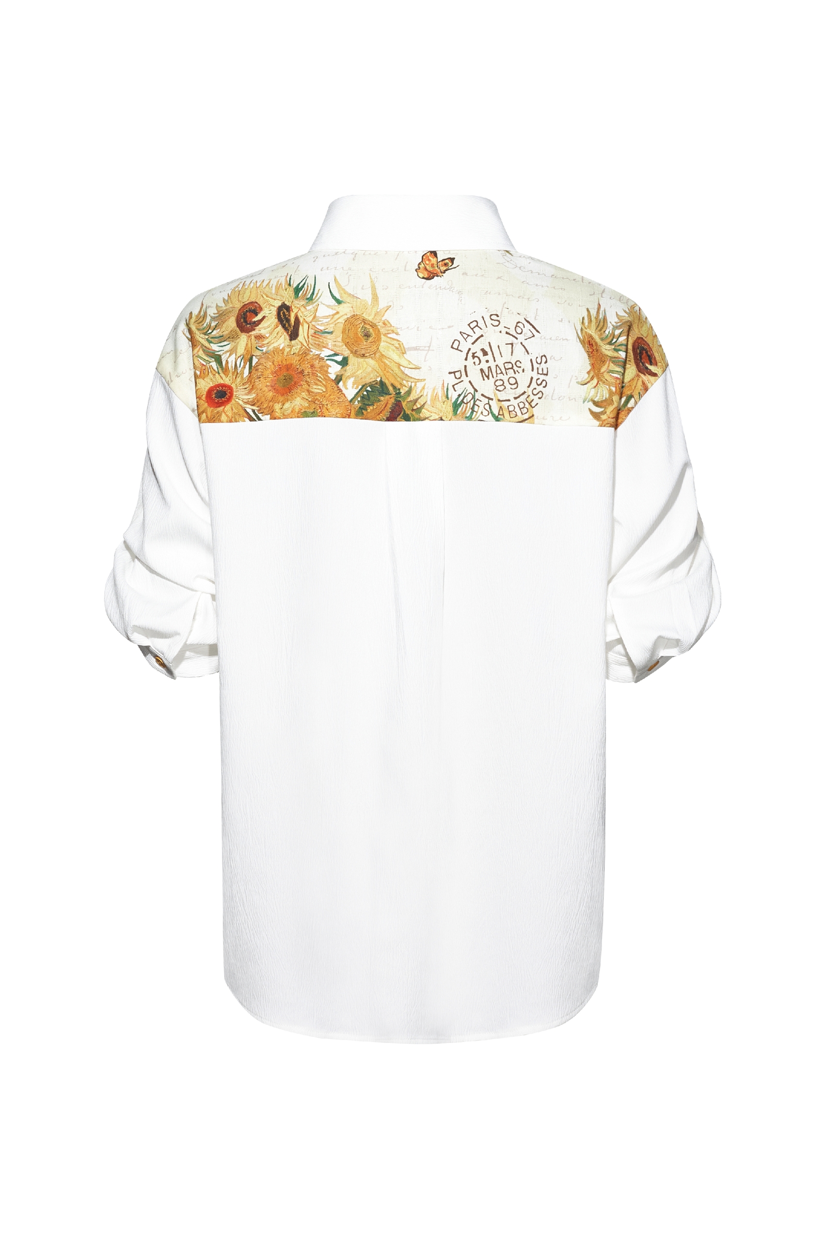 Waist-tucked Chiffon Shirt