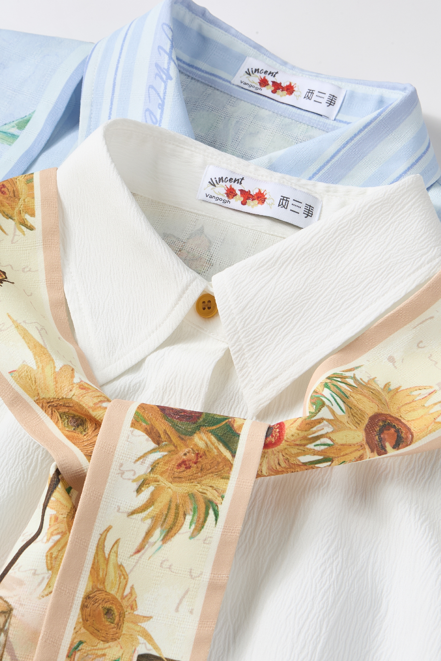 Waist-tucked Chiffon Shirt