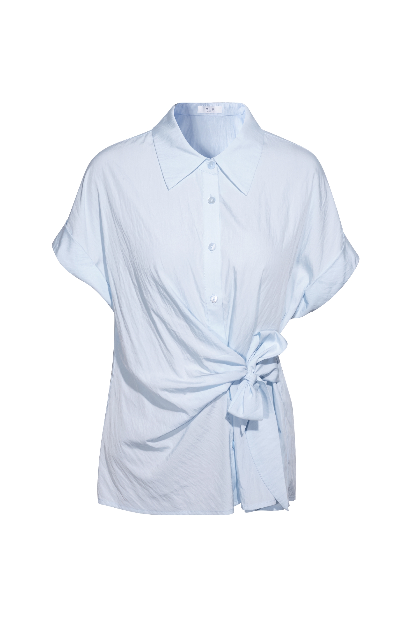 Ribbon-tie Short-sleeve Shirt