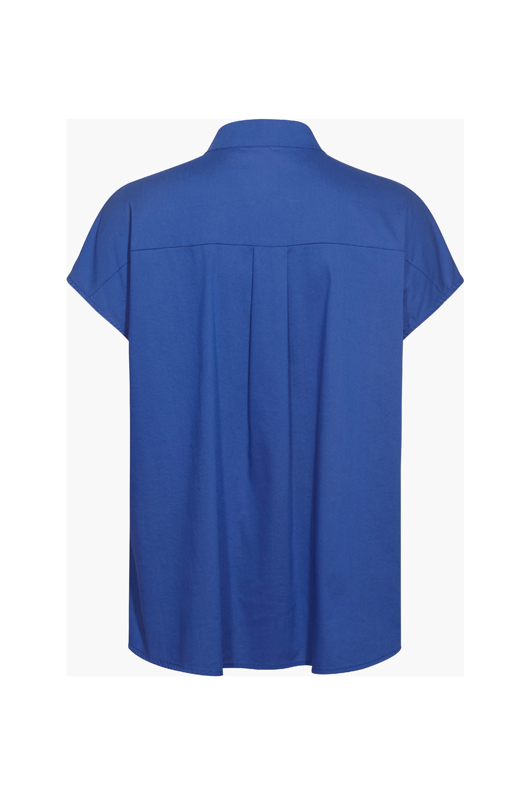 Collared Sleeveless Chiffon Shirt