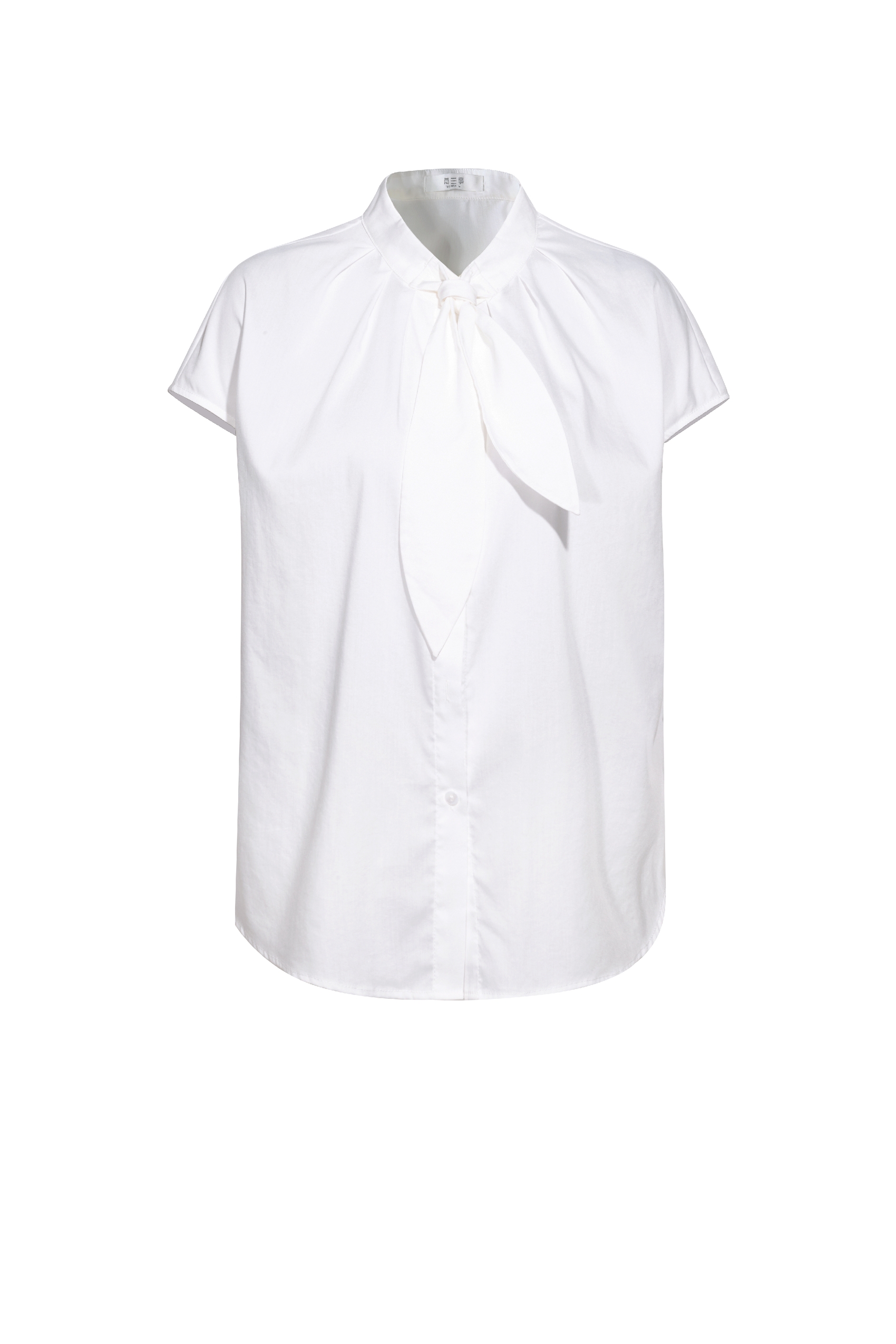 Collared Sleeveless Chiffon Shirt
