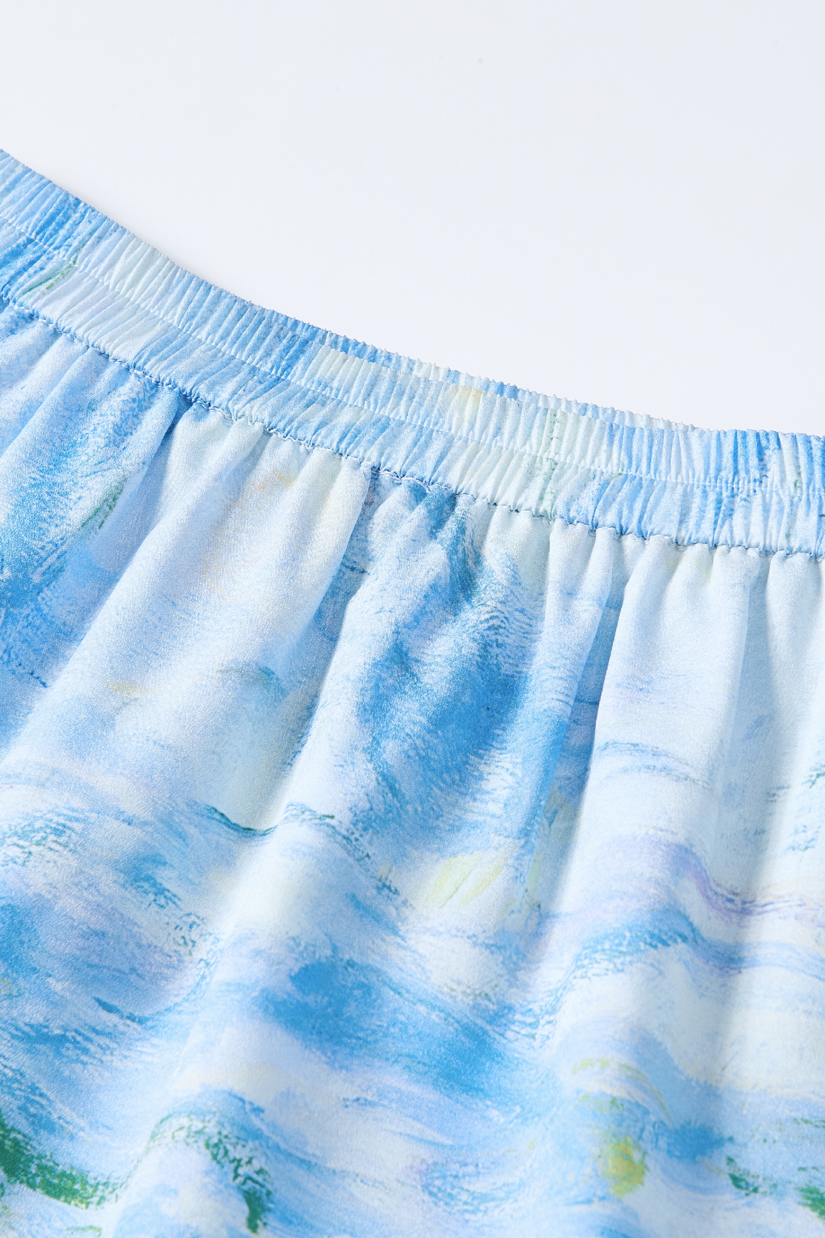 High-Waisted Printed Skirt