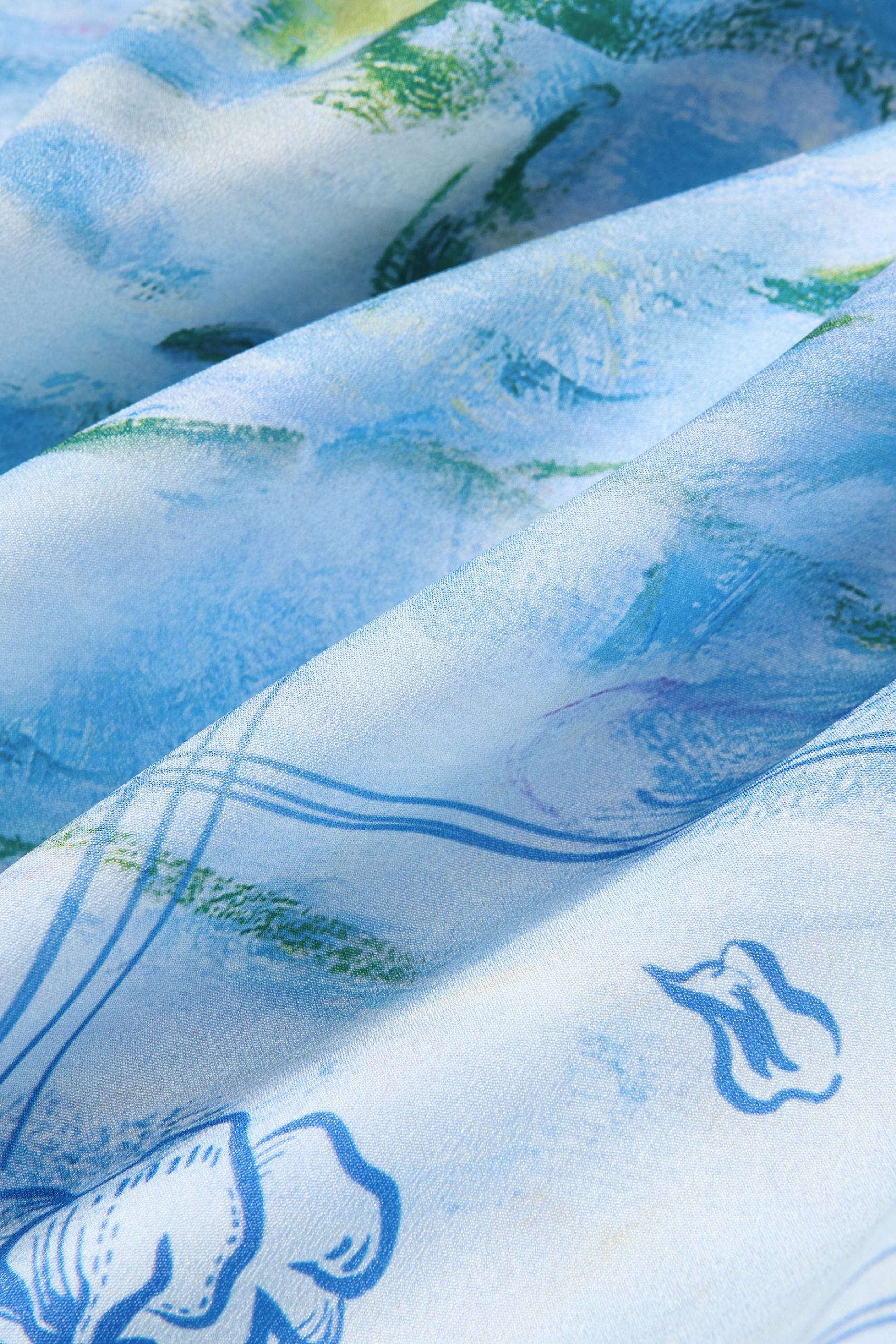 High-Waisted Printed Skirt