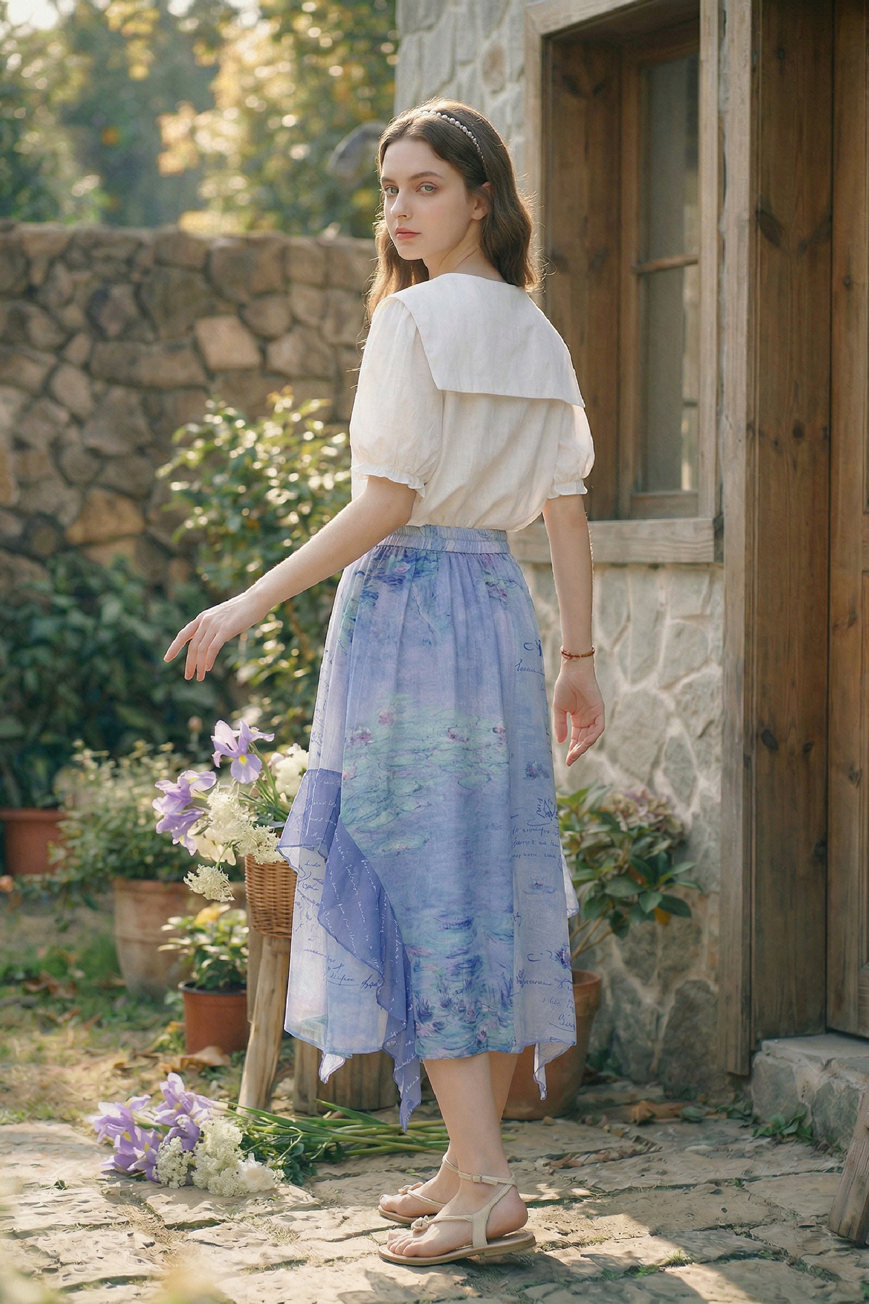 Oil Painting Print Skirt
