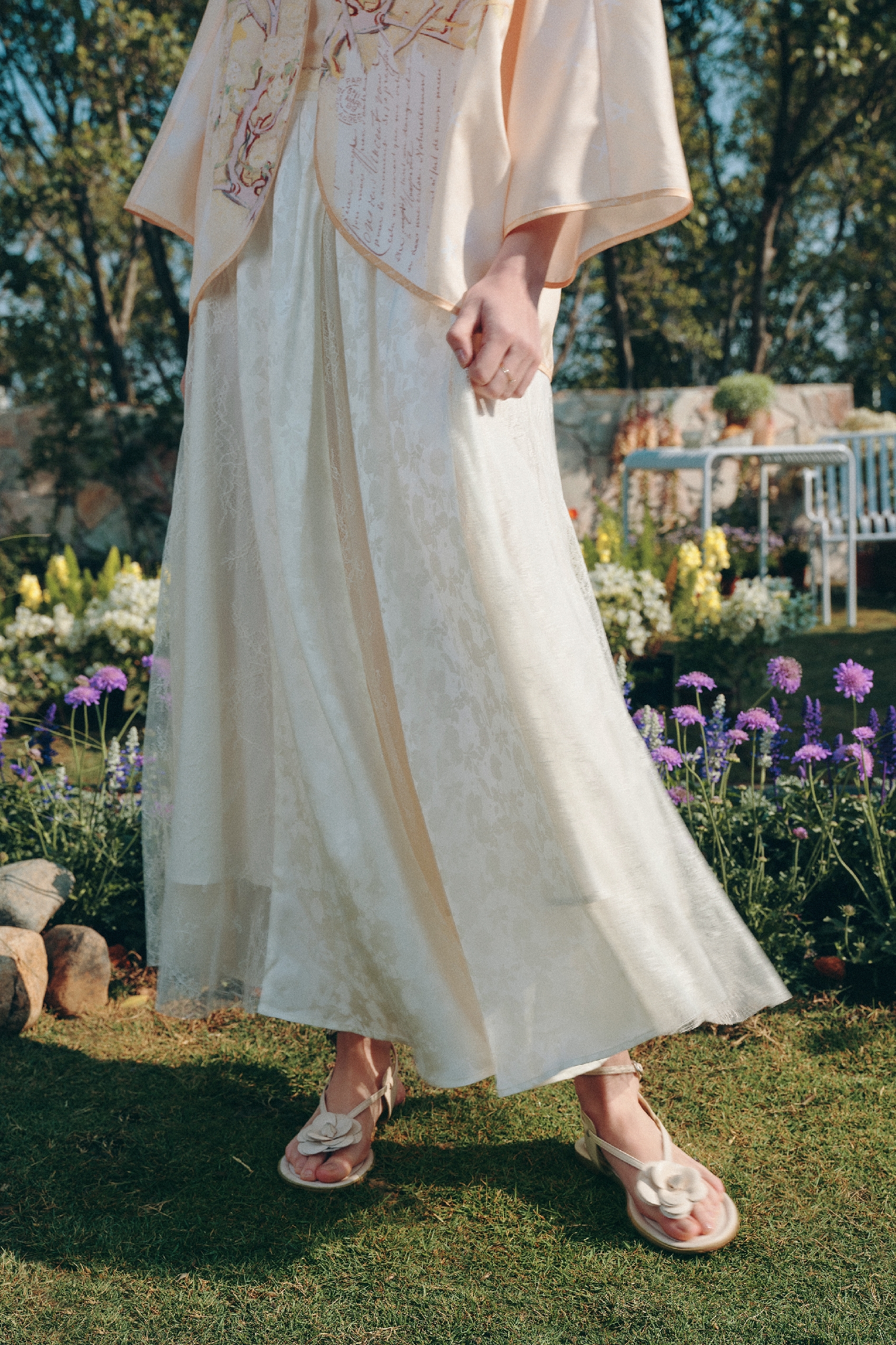 Lace High-Waisted Skirt