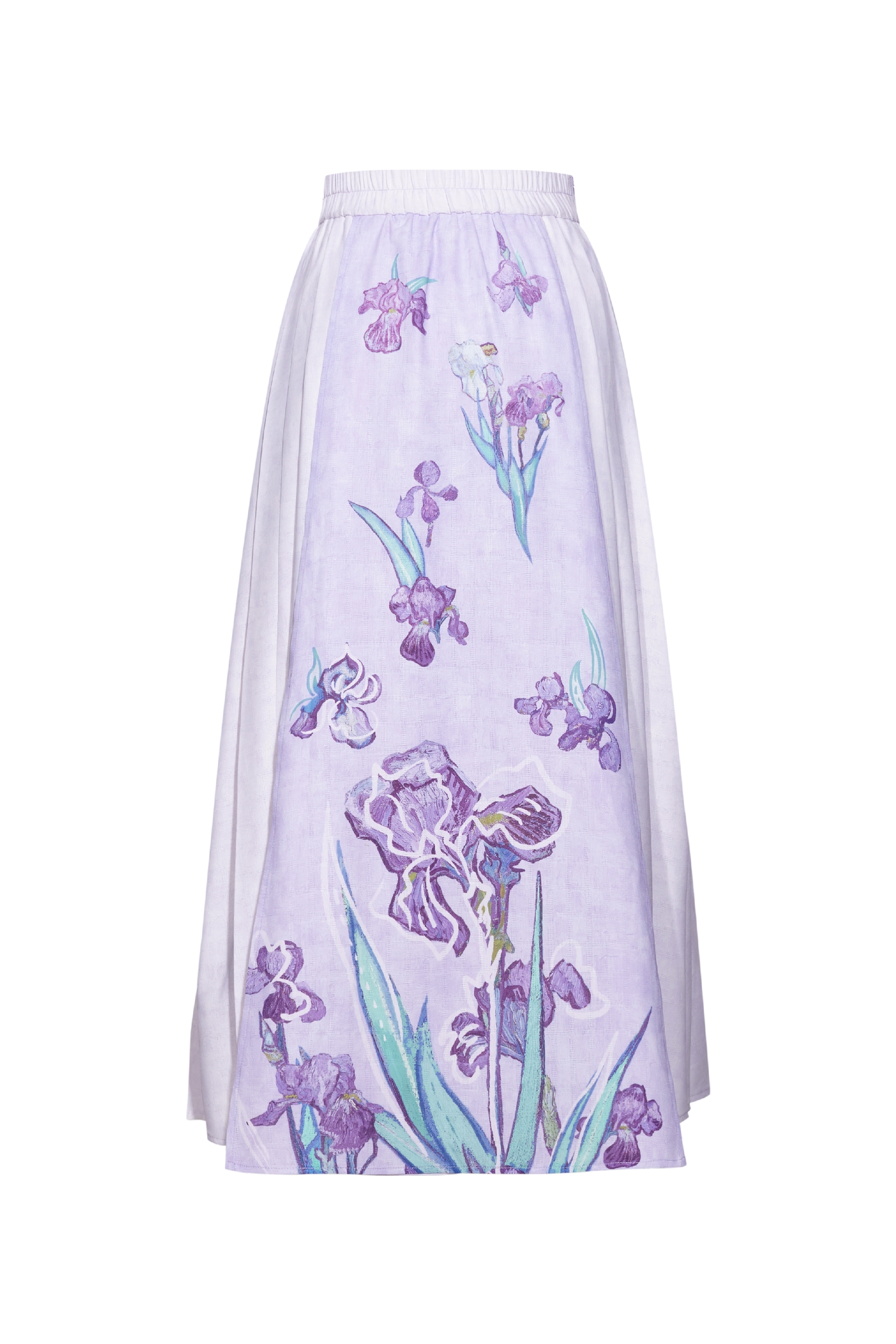 High-Waisted Printed Skirt