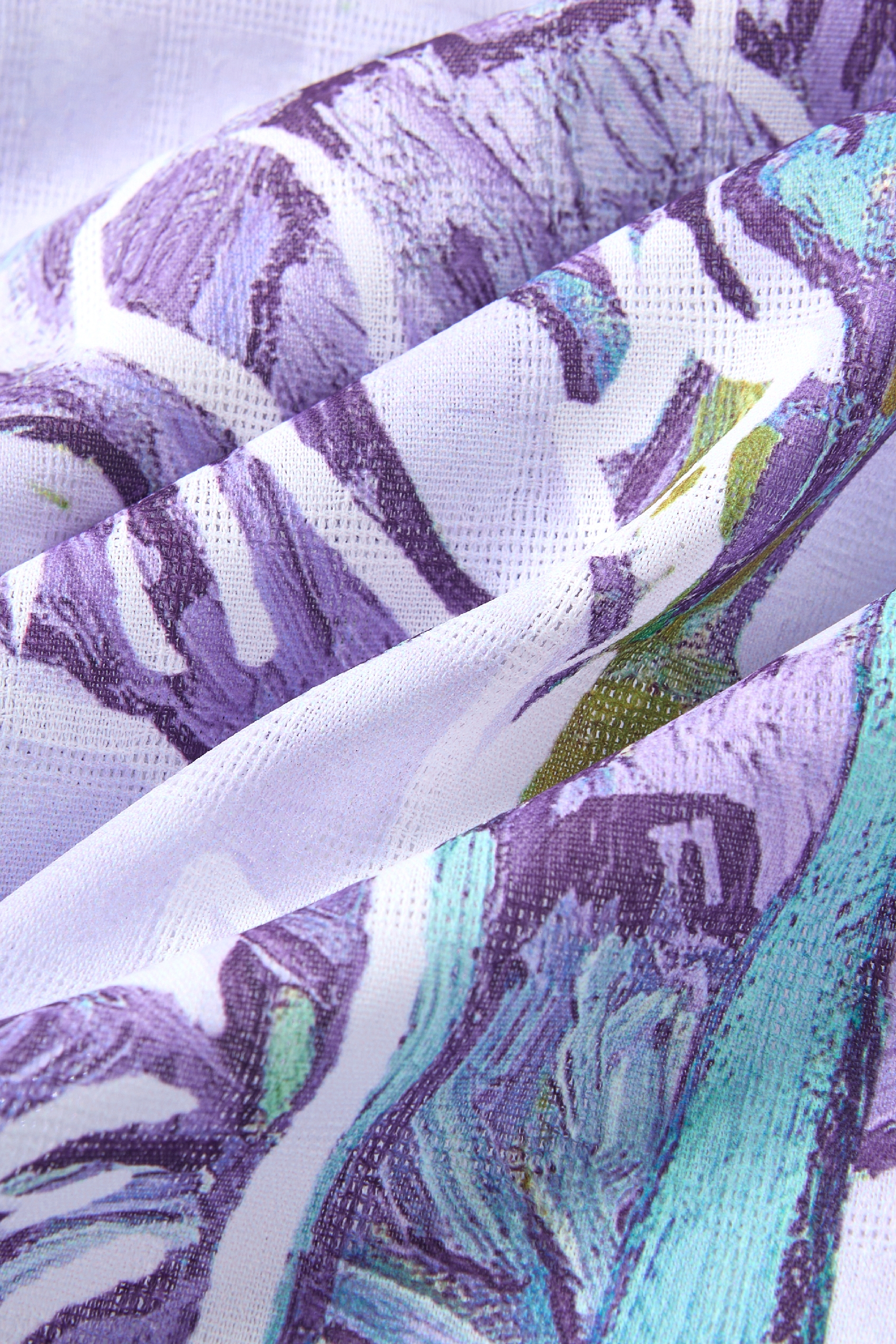 High-Waisted Printed Skirt