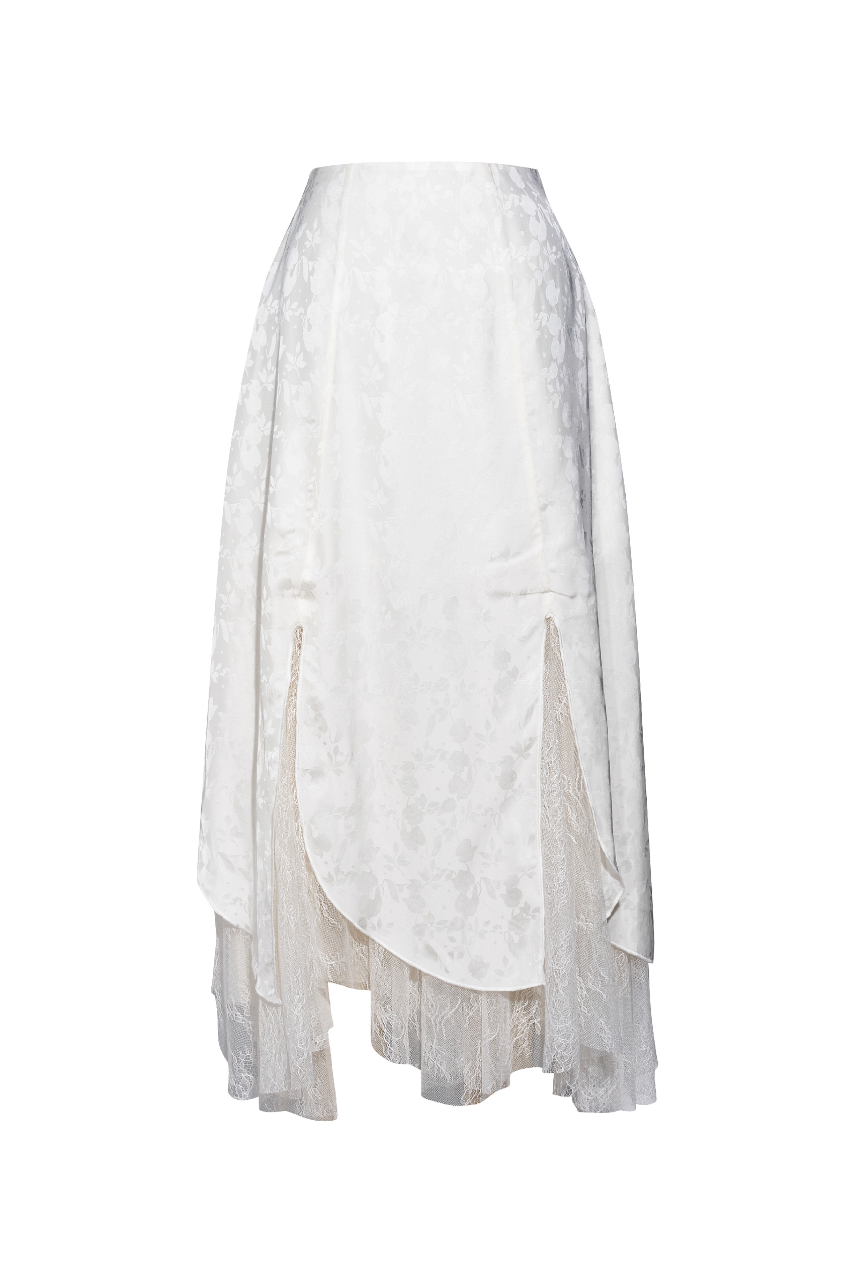 High-Waisted Lace Skirt