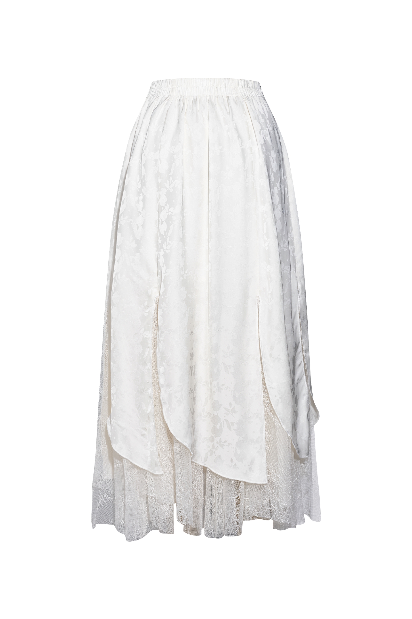 High-Waisted Lace Skirt