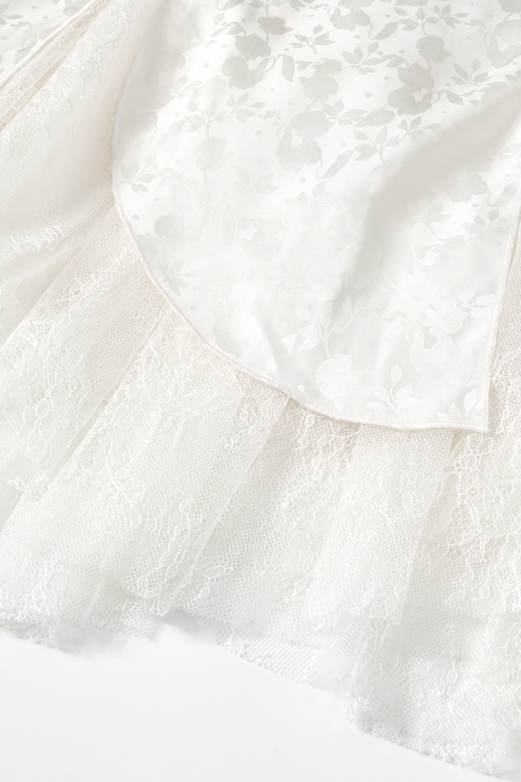High-Waisted Lace Skirt