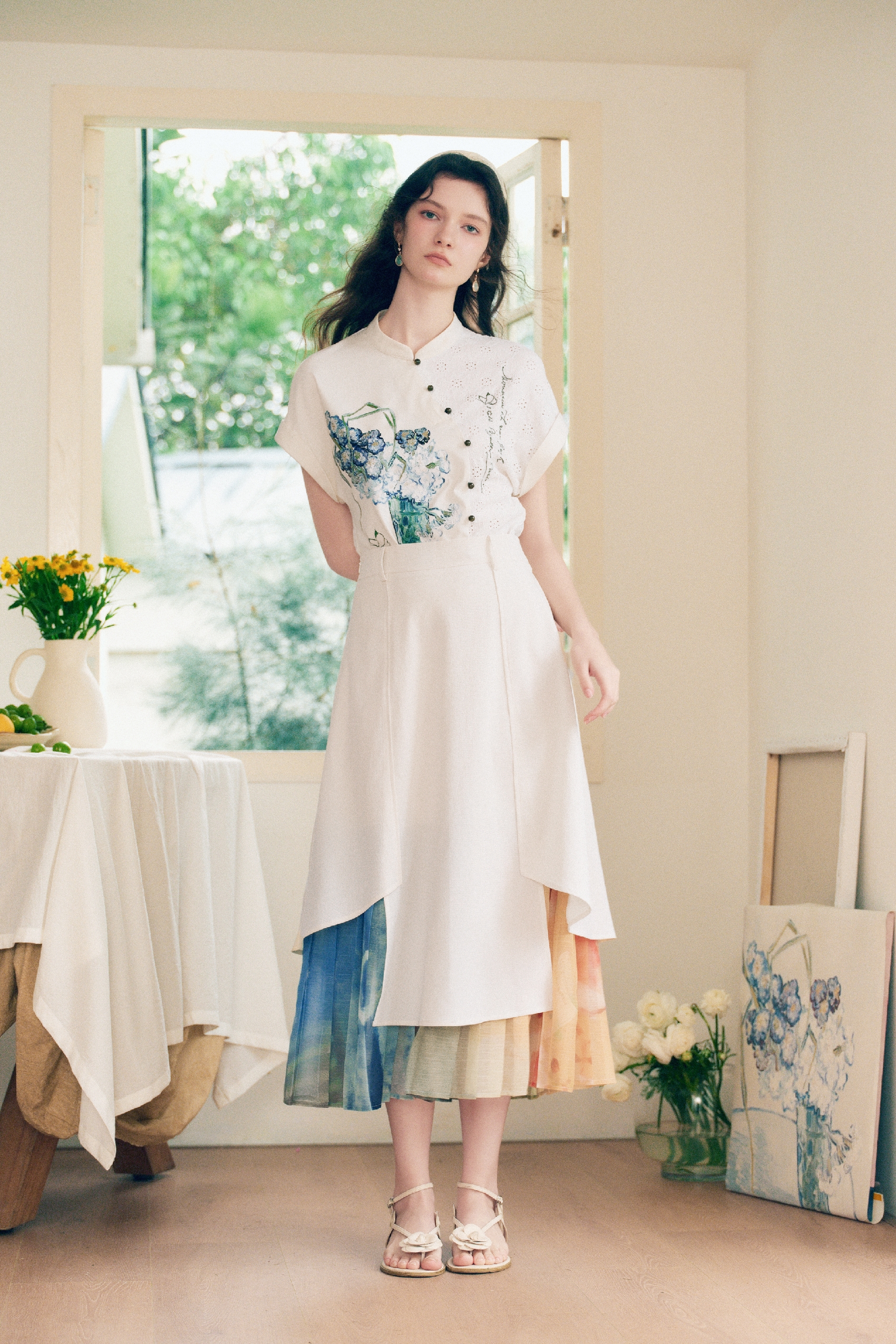Vintage Printed Skirt