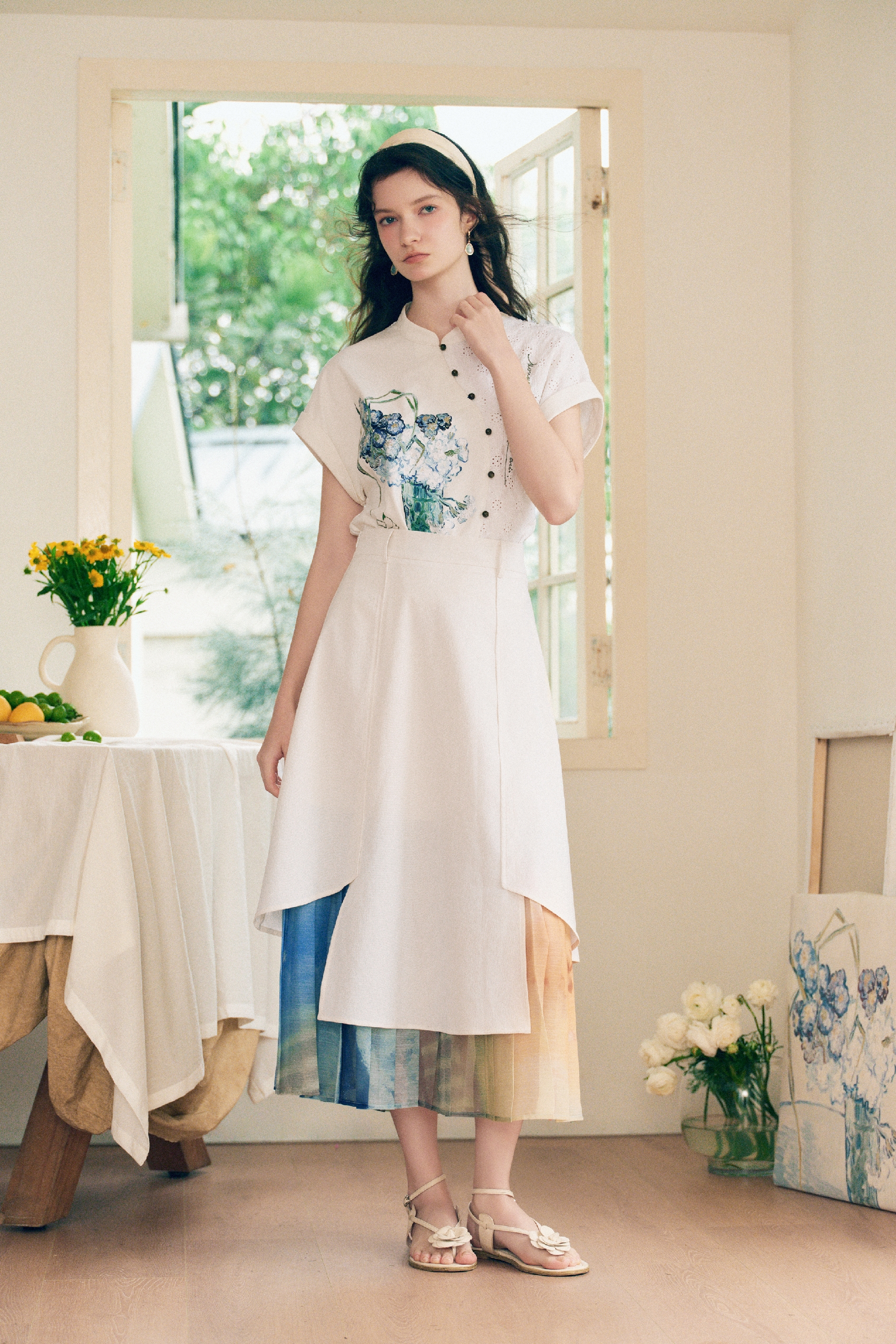 Vintage Printed Skirt