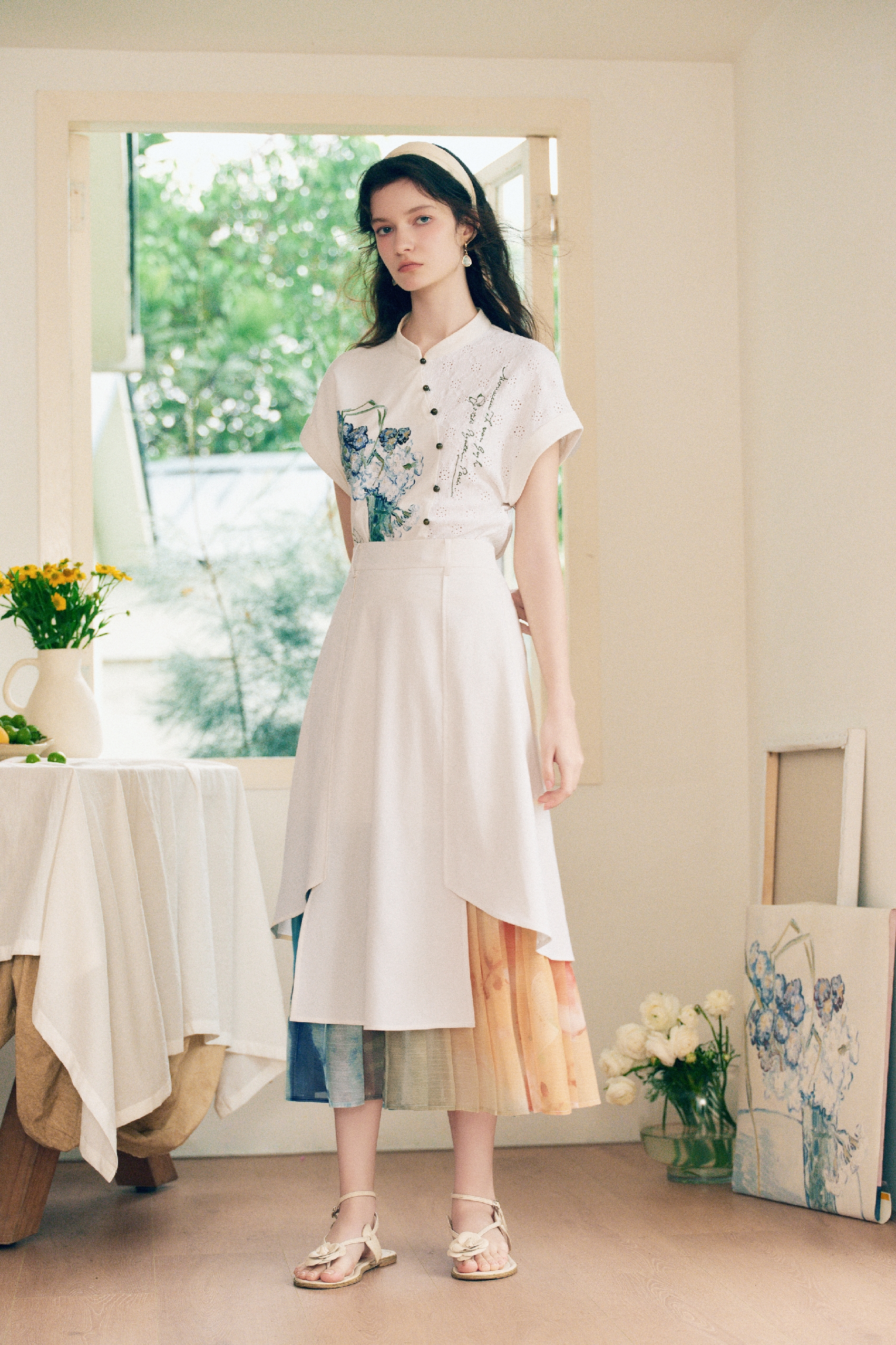 Vintage Printed Skirt