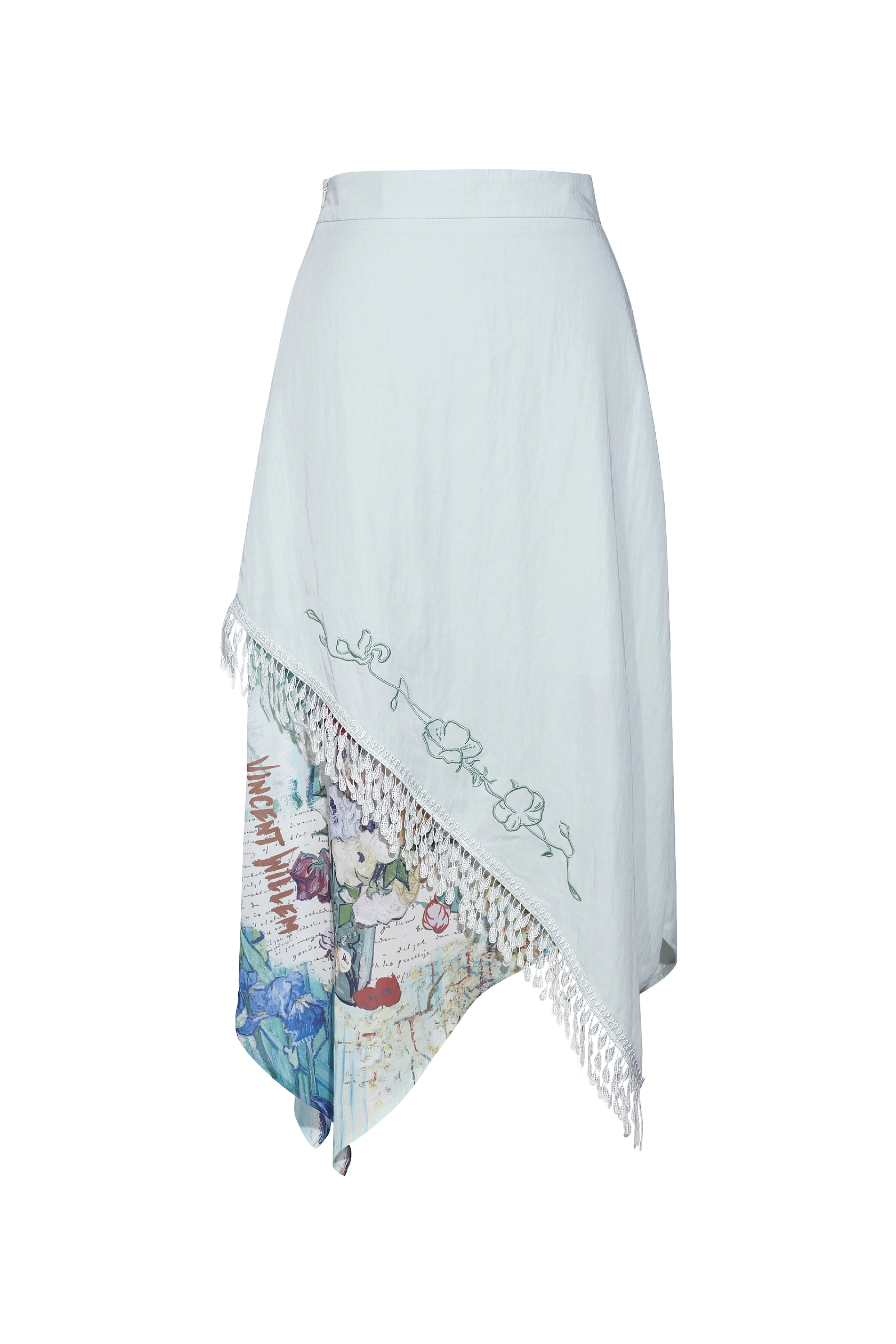 Asymmetrical Fringe Skirt