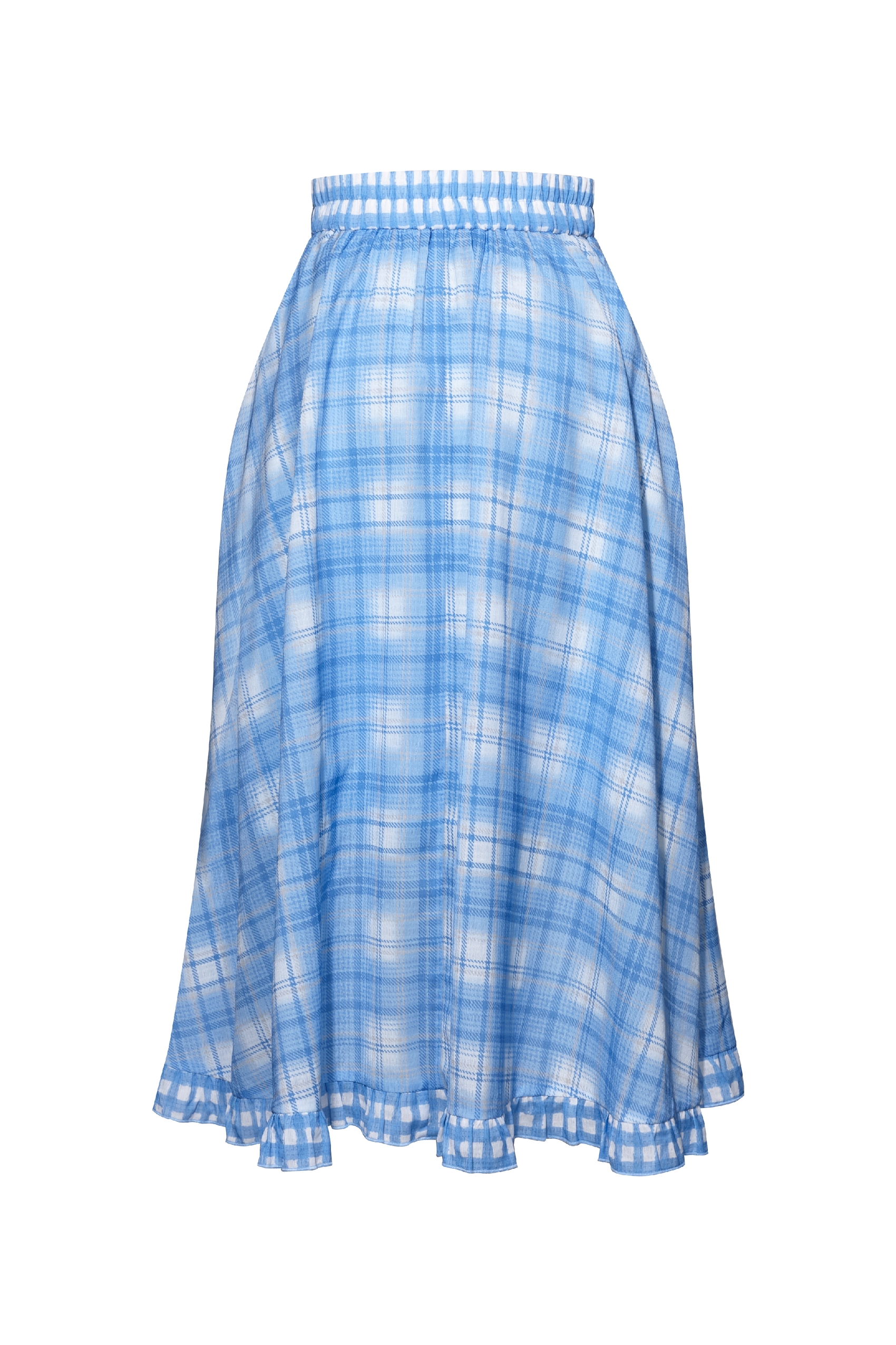Blue Plaid Skirt