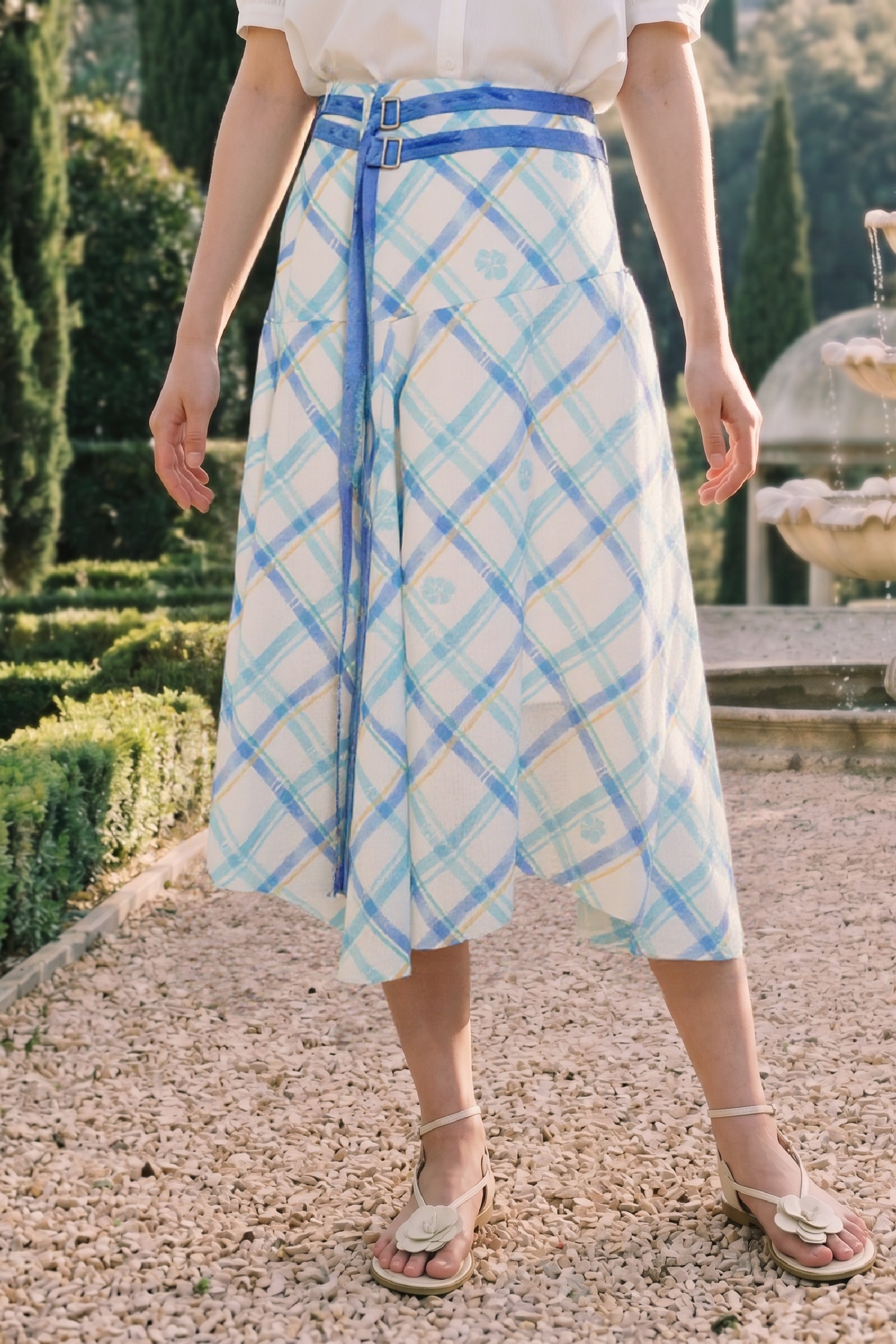 Tie-waist Statement Skirt