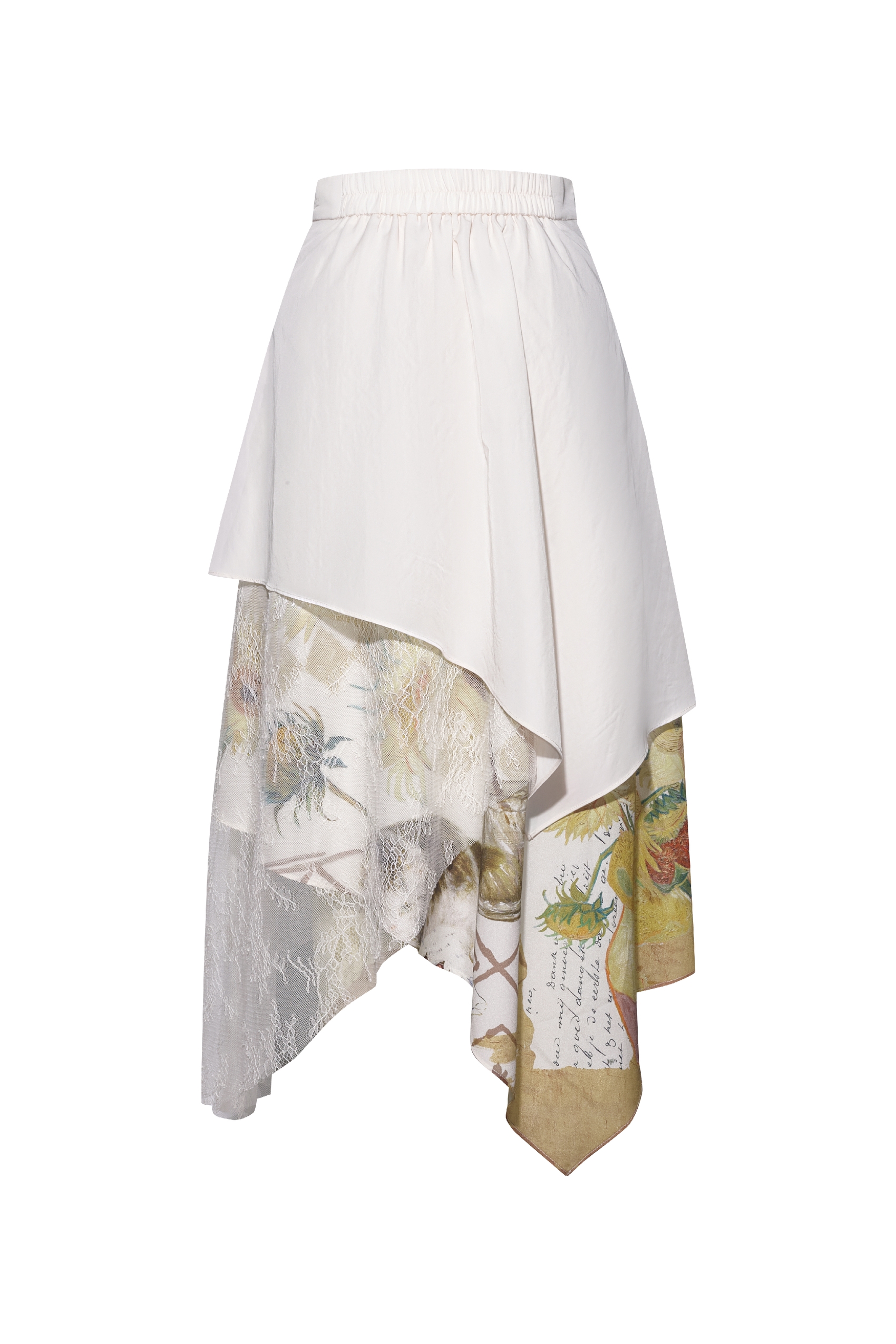 Double-layer Patchwork Skirt-LYONSENS