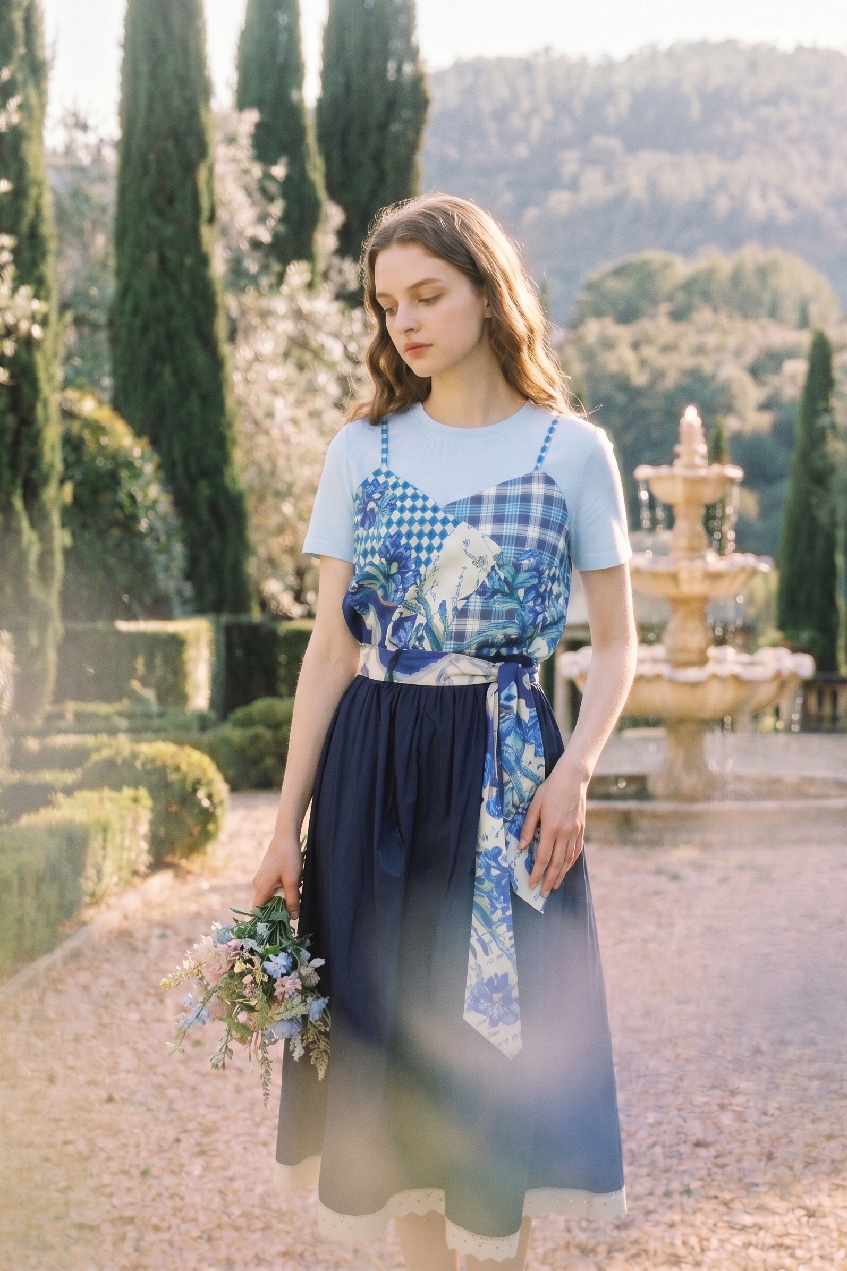 Versatile Lace-trimmed Skirt