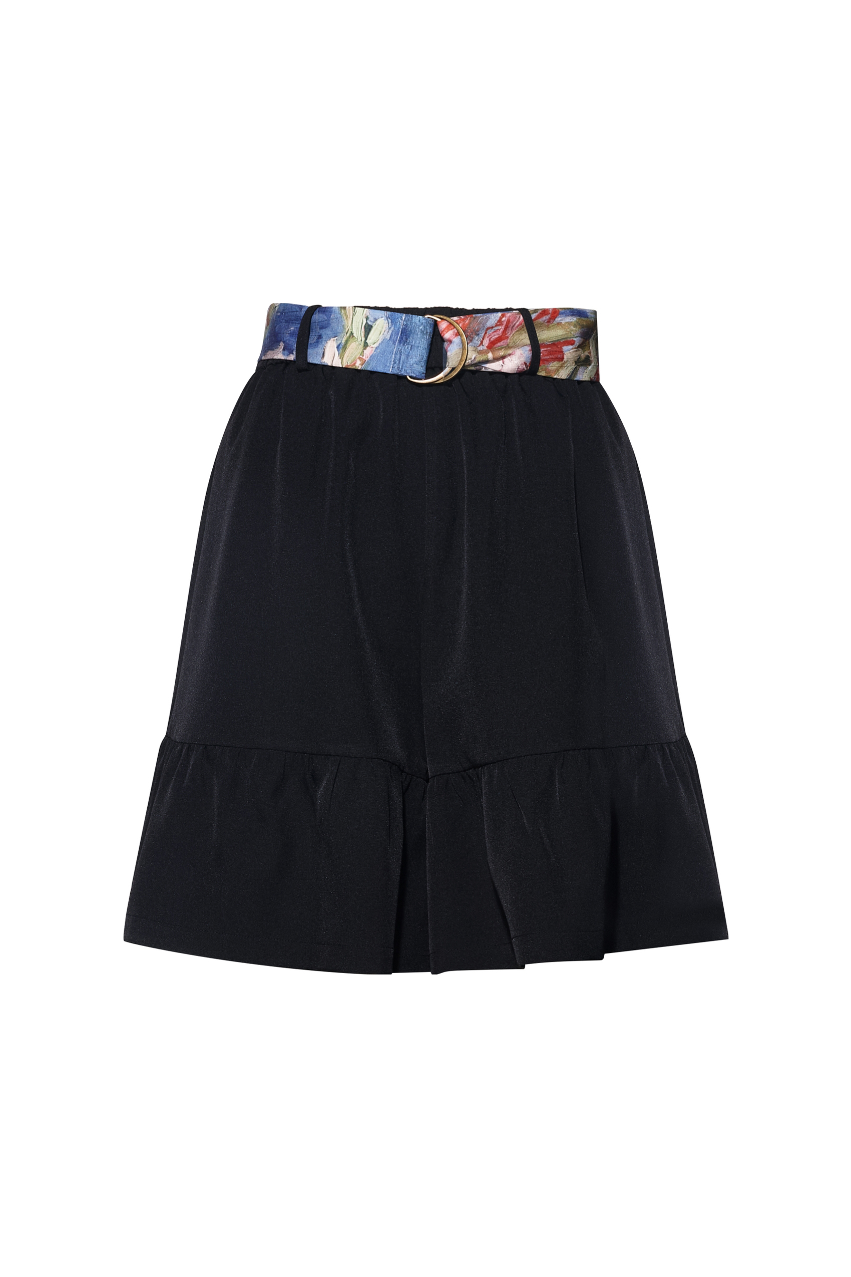 Black High-Waisted Shorts