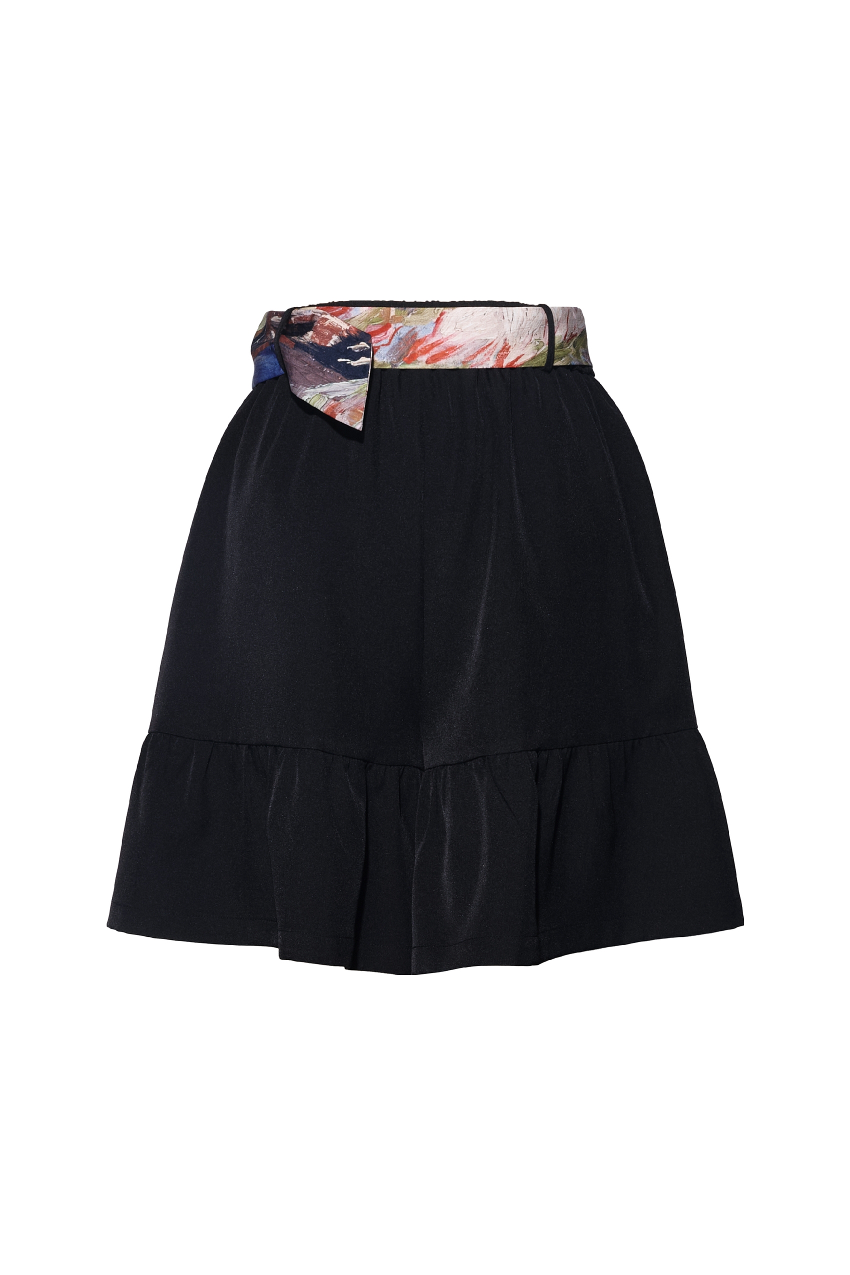 Black High-Waisted Shorts
