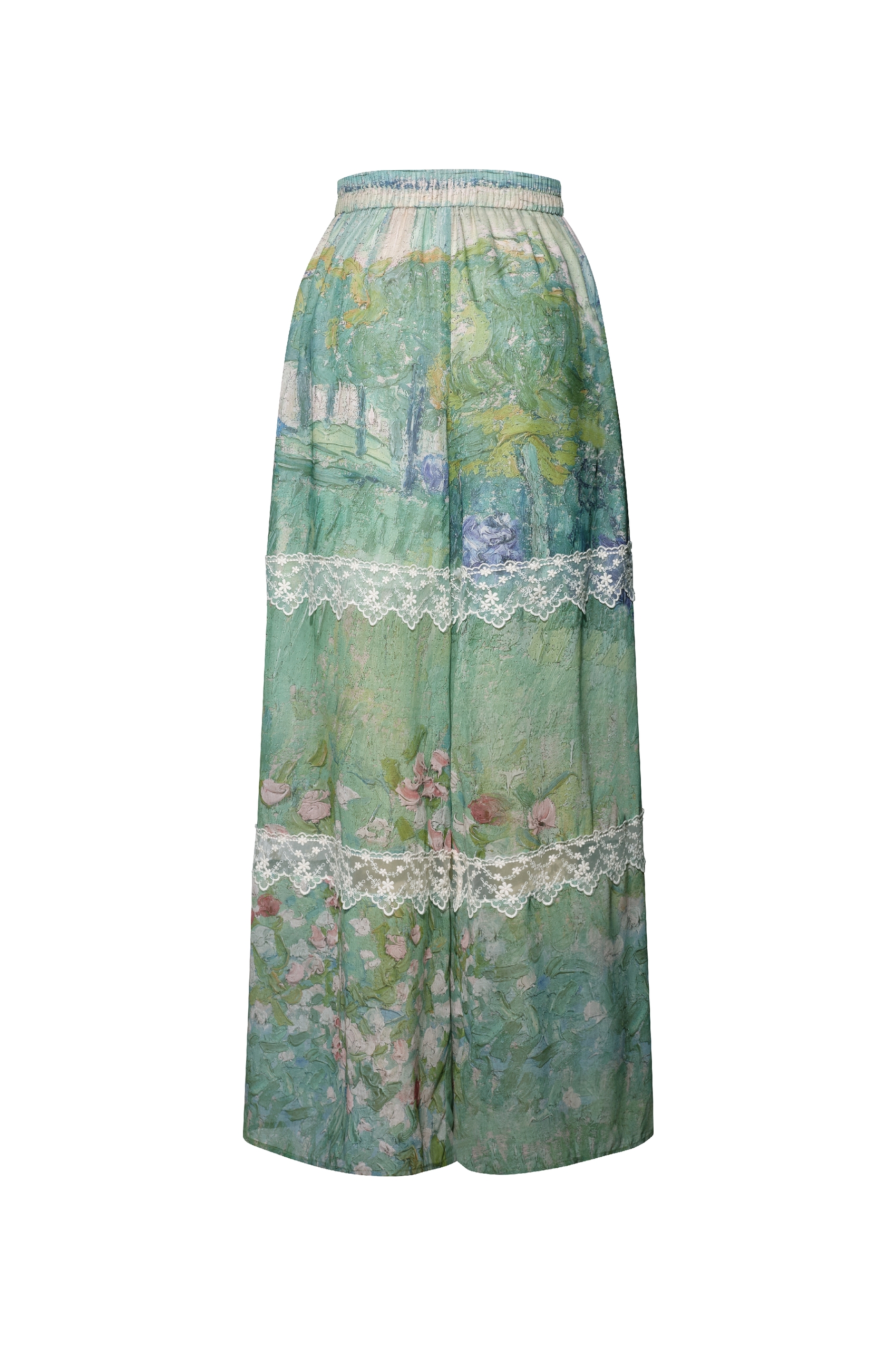 Lace Patchwork Pants