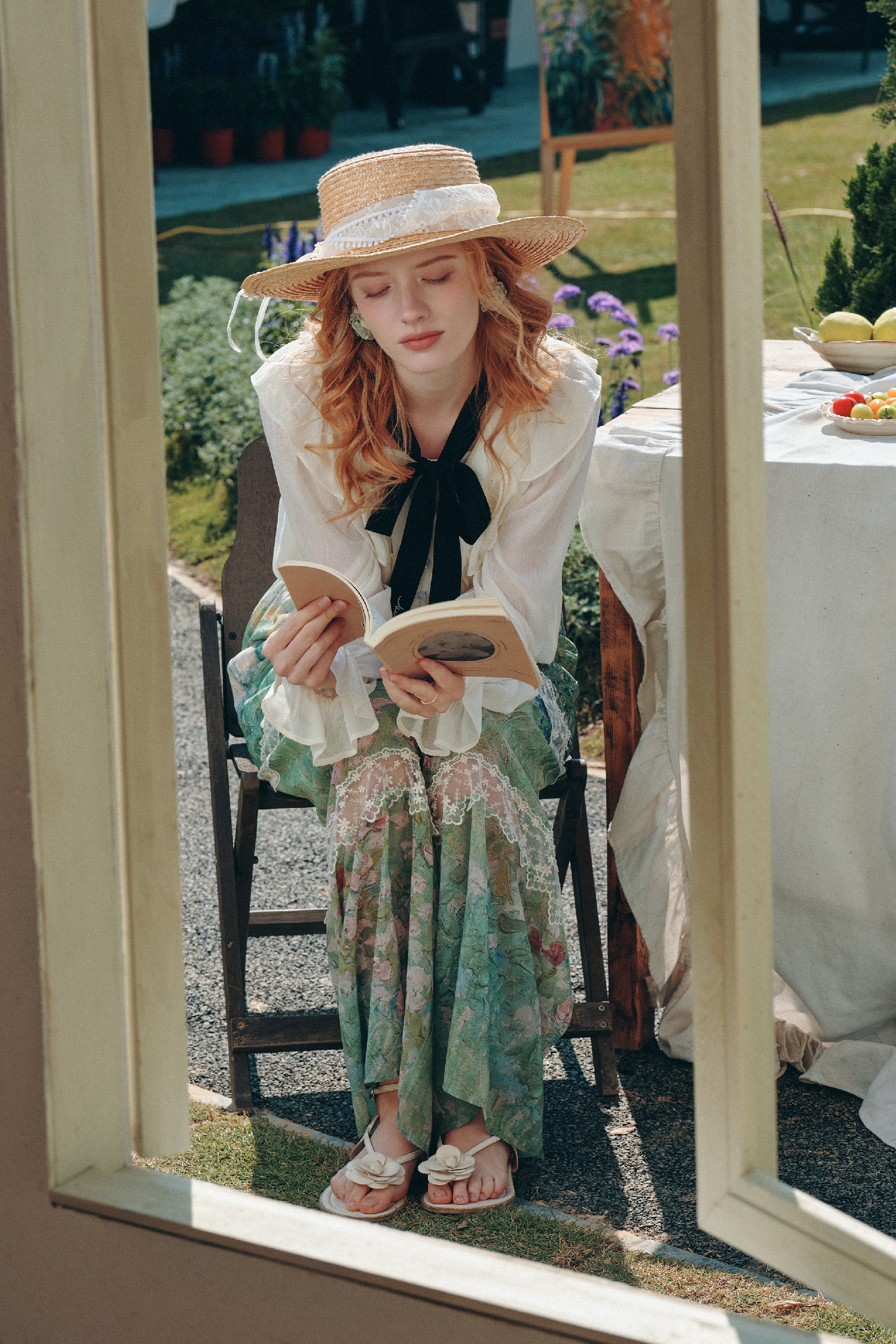 Lace Patchwork Pants