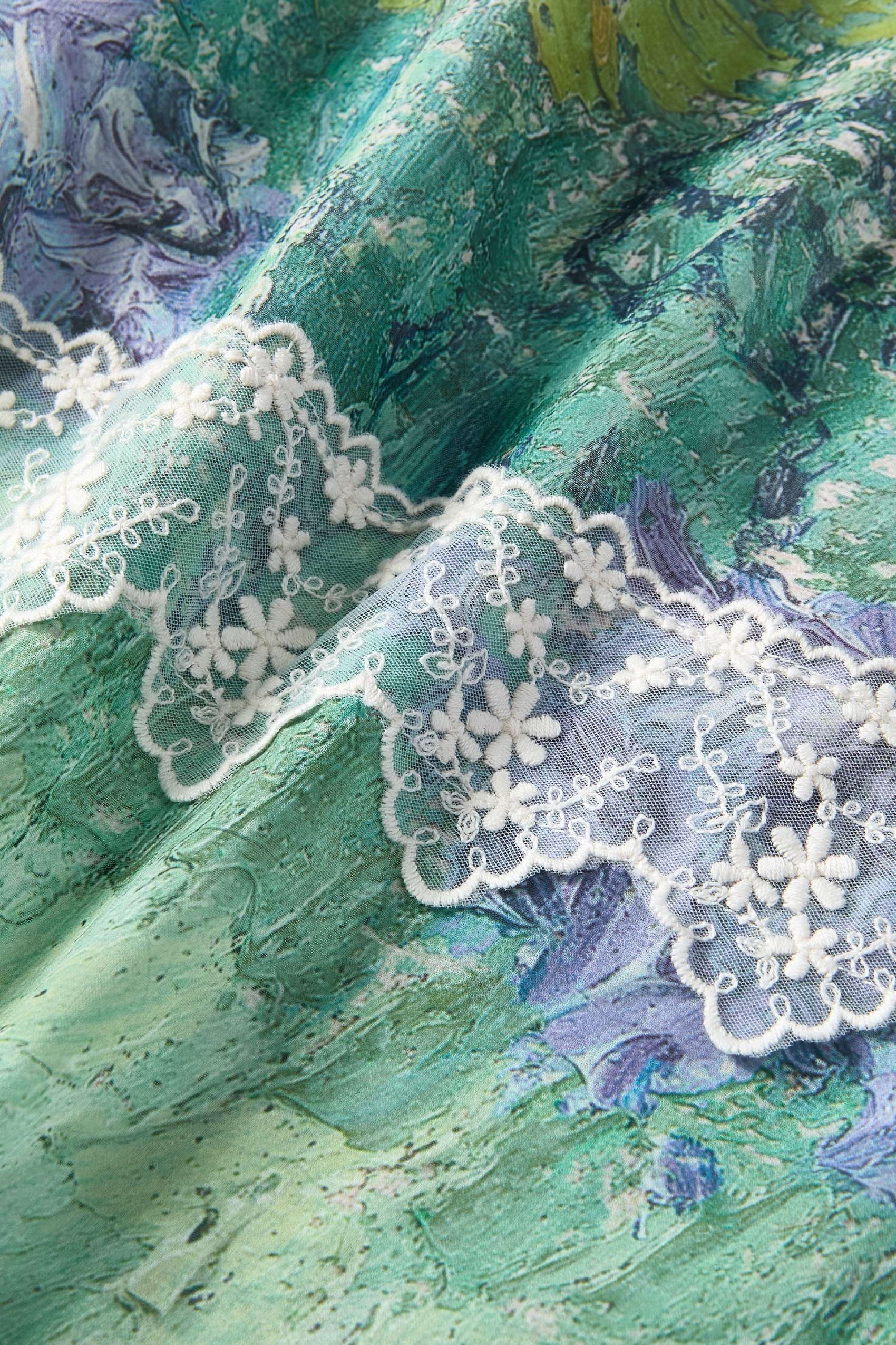 Lace Patchwork Pants