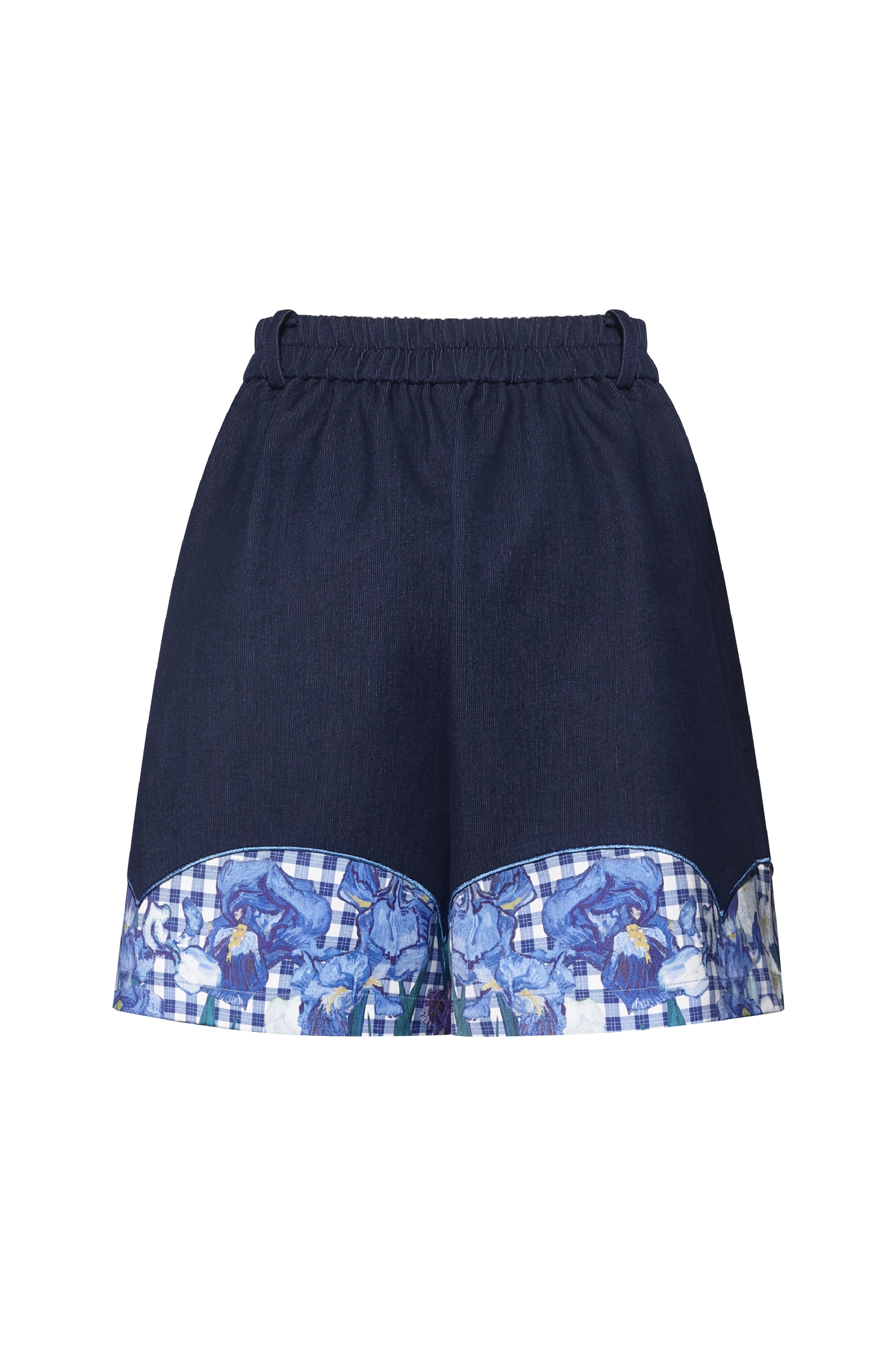 High-Waisted Printed Shorts