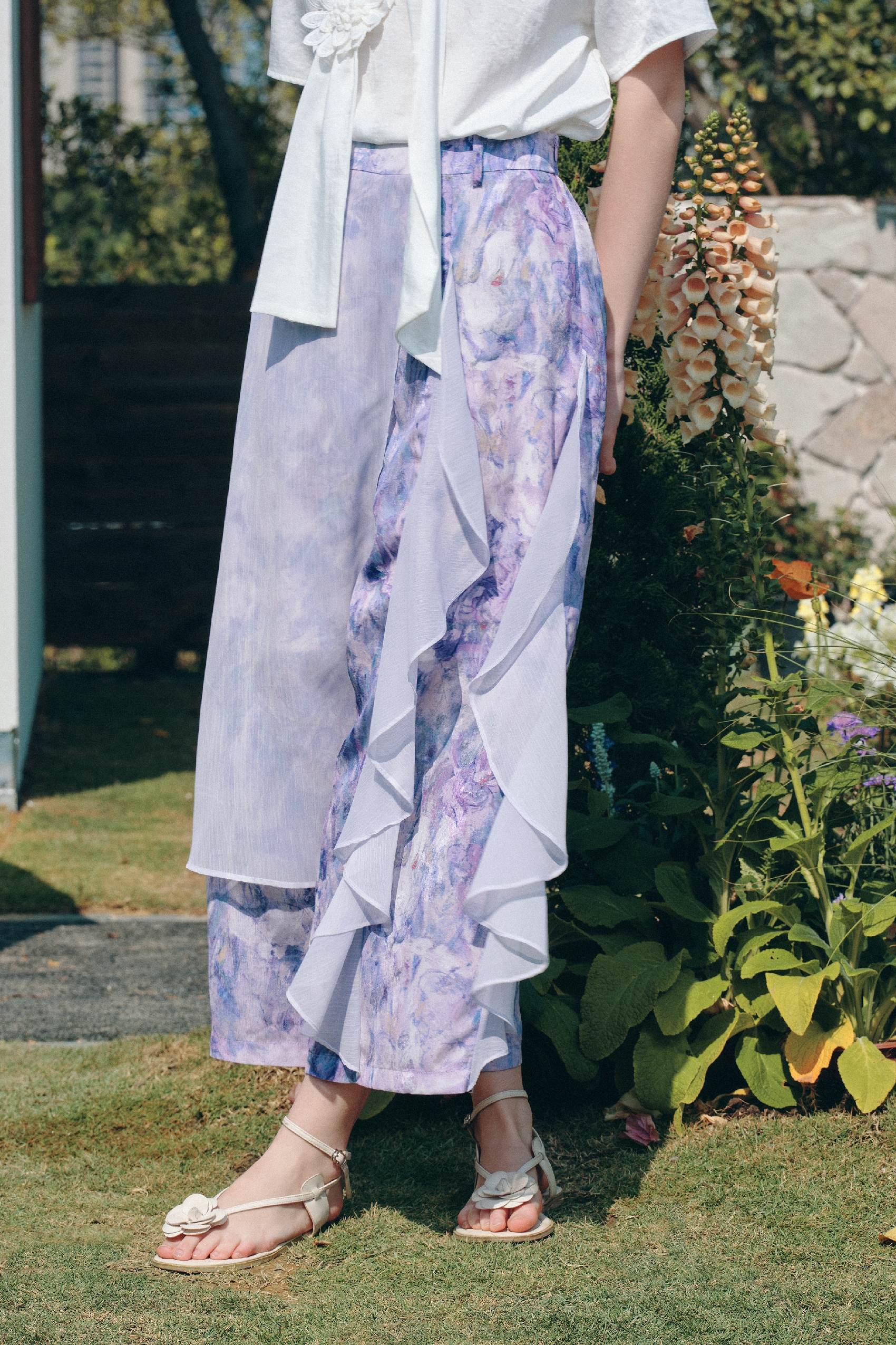 Pink Sweet Printed Pants