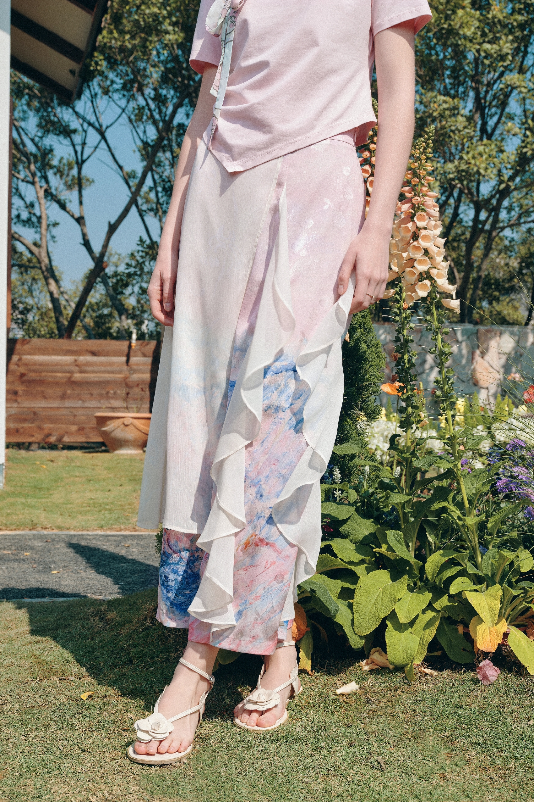 Pink Sweet Printed Pants