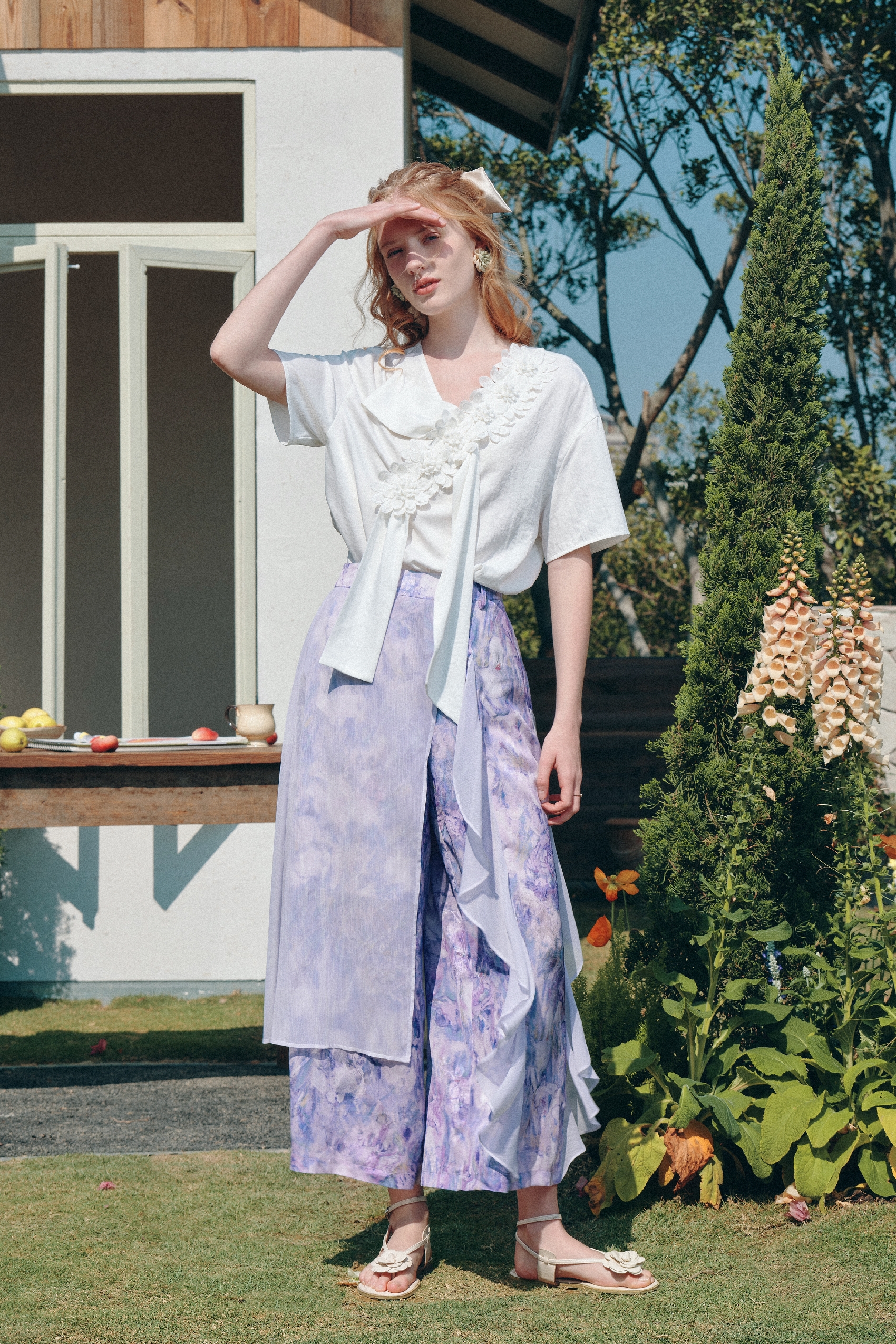 Pink Sweet Printed Pants