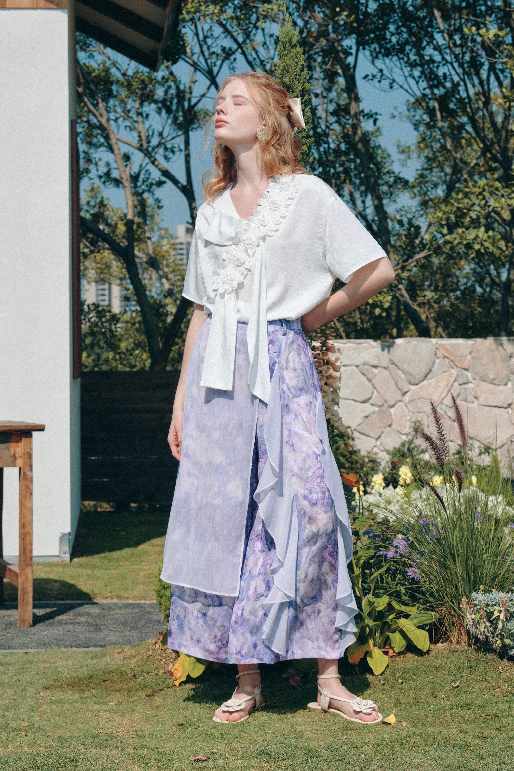 Pink Sweet Printed Pants
