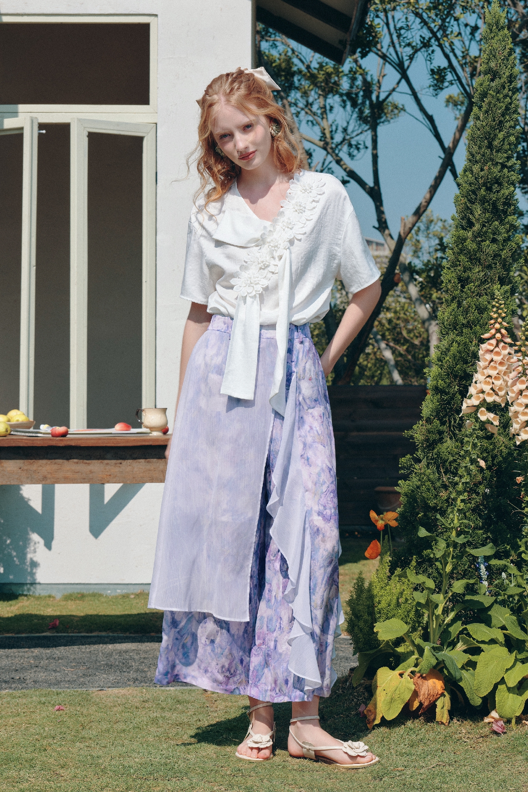 Pink Sweet Printed Pants
