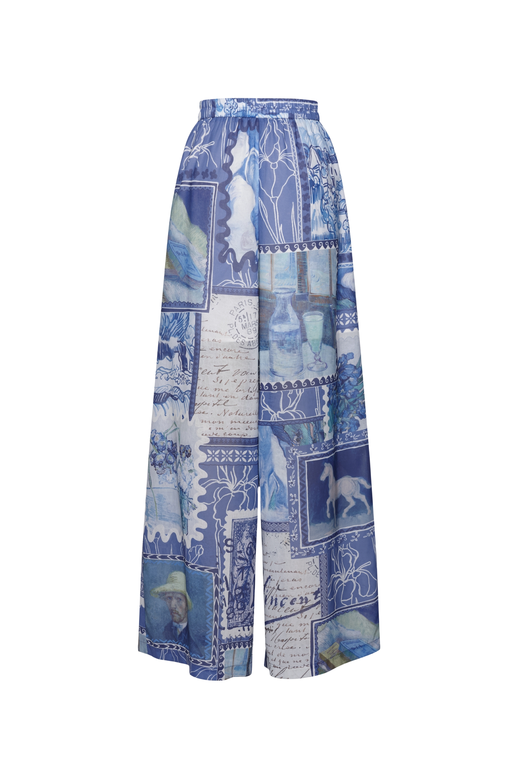 Printed Chiffon Pants