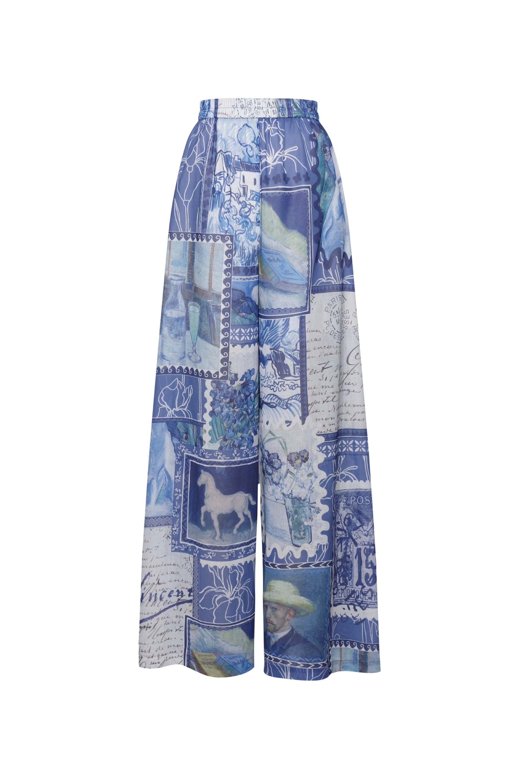 Printed Chiffon Pants