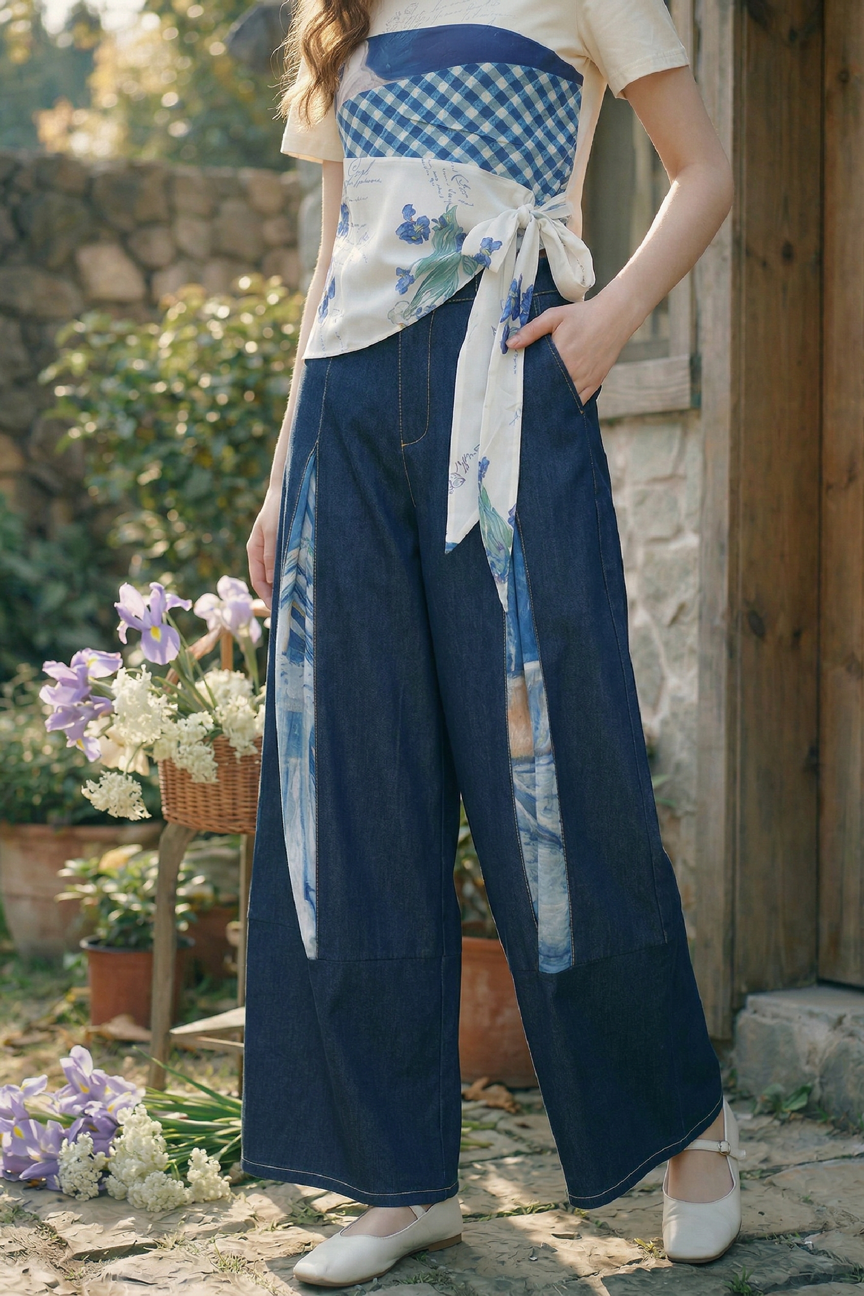 Vintage High-Waisted Pants