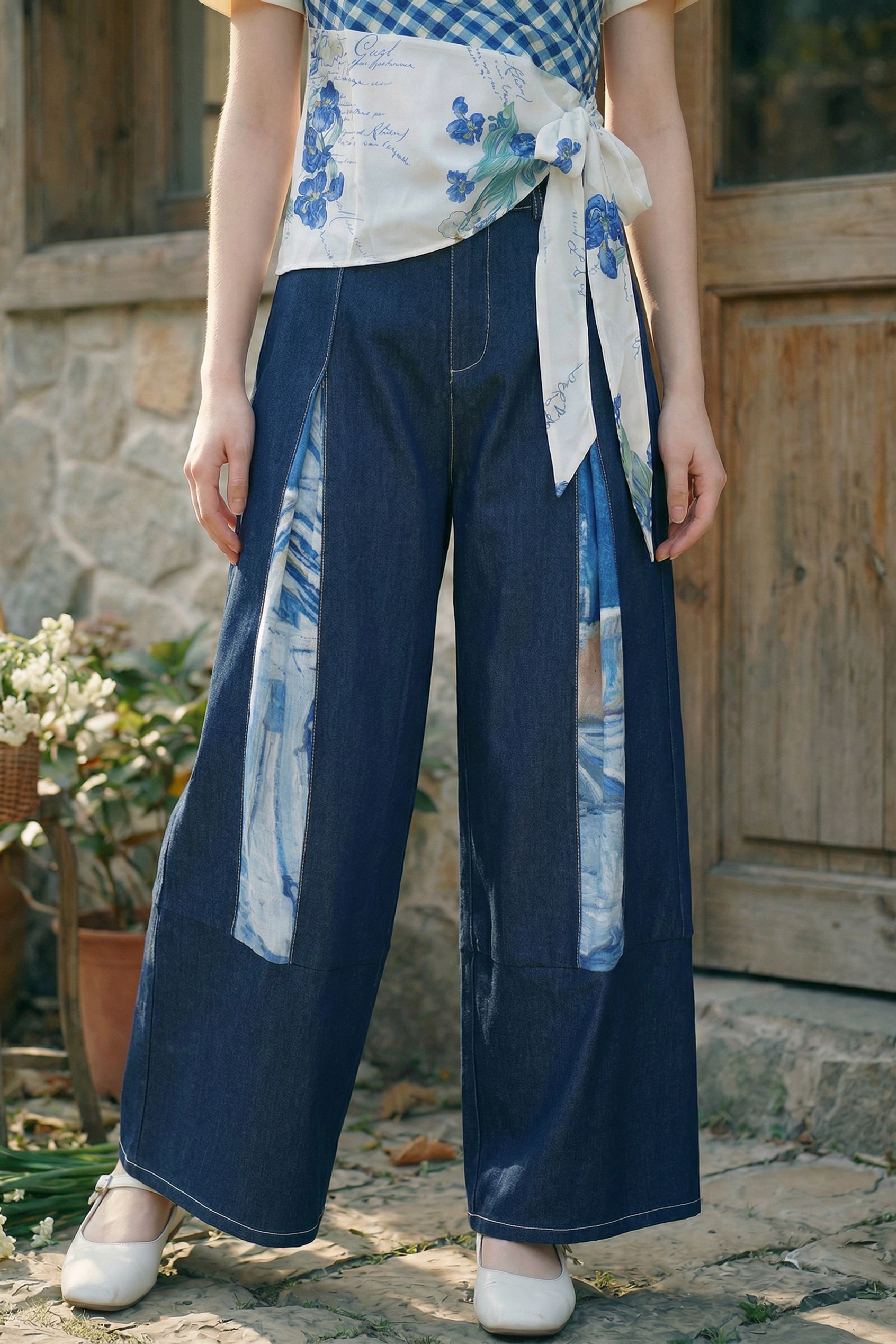 Vintage High-Waisted Pants