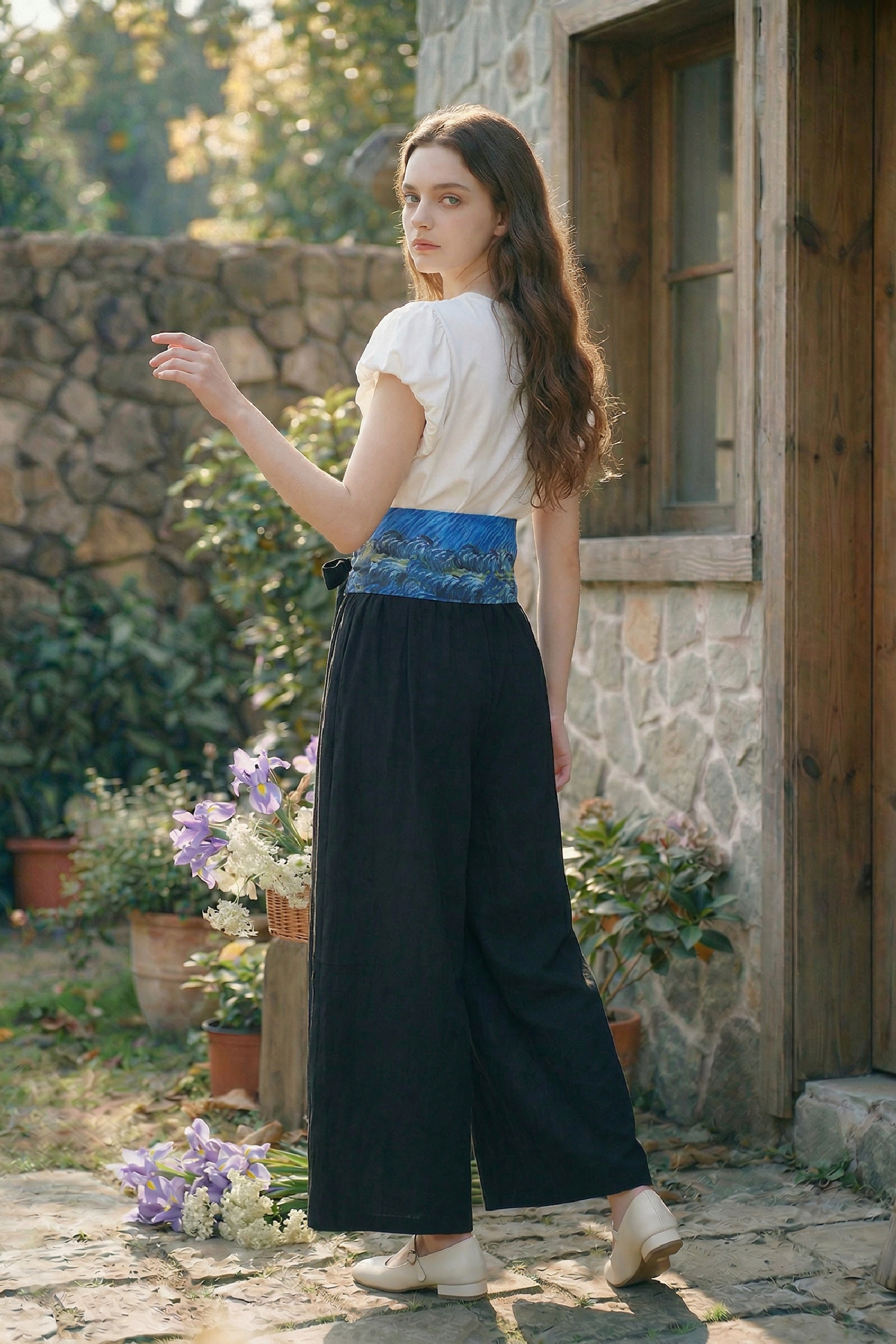 Printed Loose Fit Pants