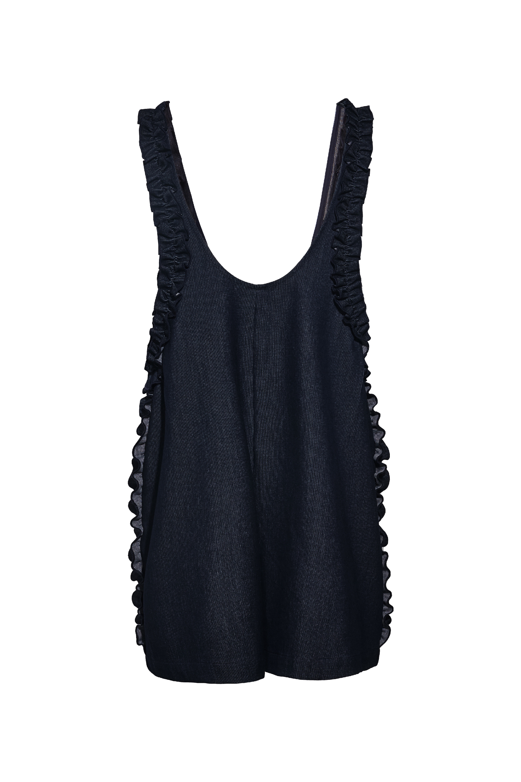 Embroidered Denim Overalls