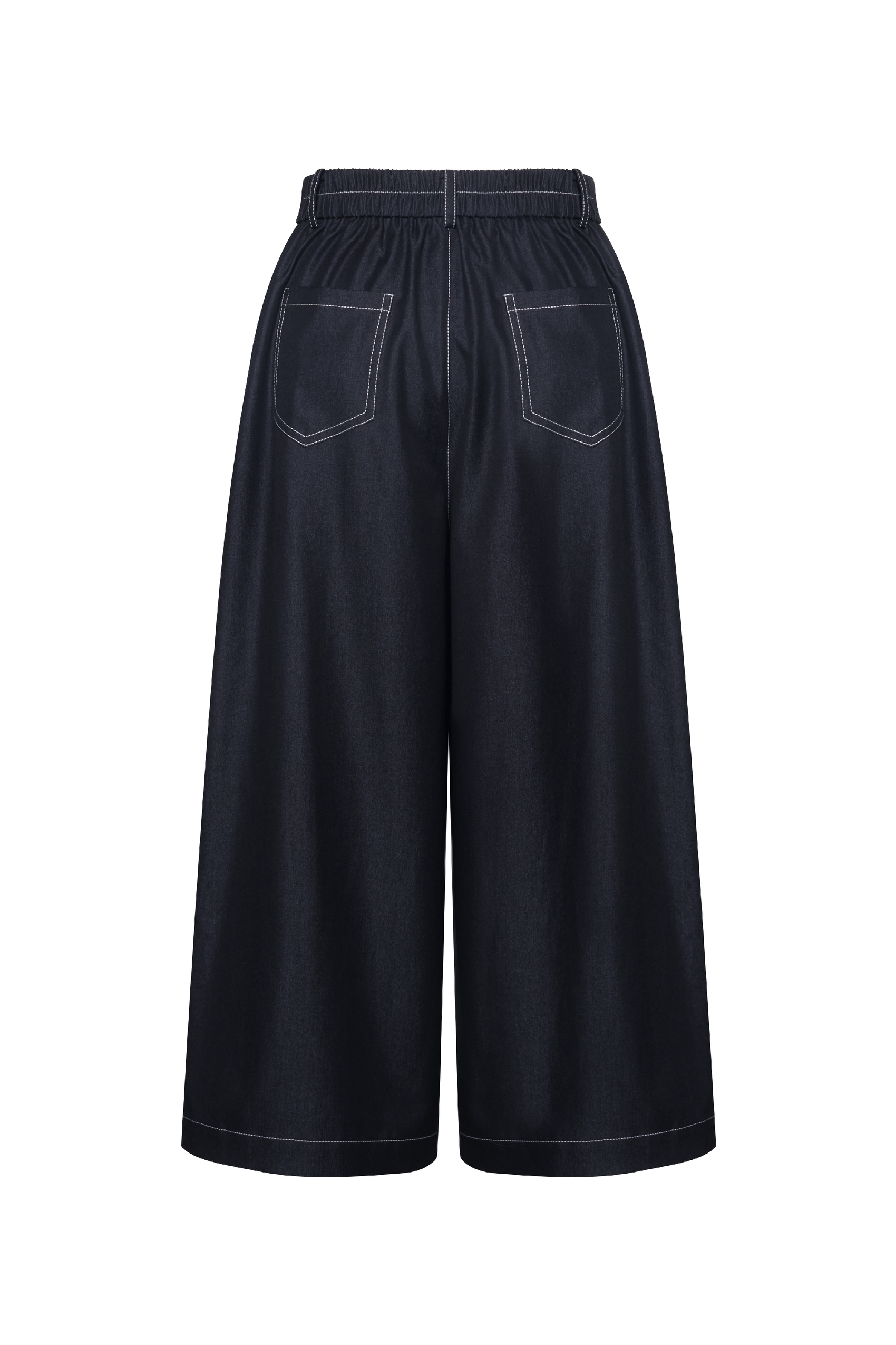 High-Waisted Printed Cropped Pants-LYONSENS