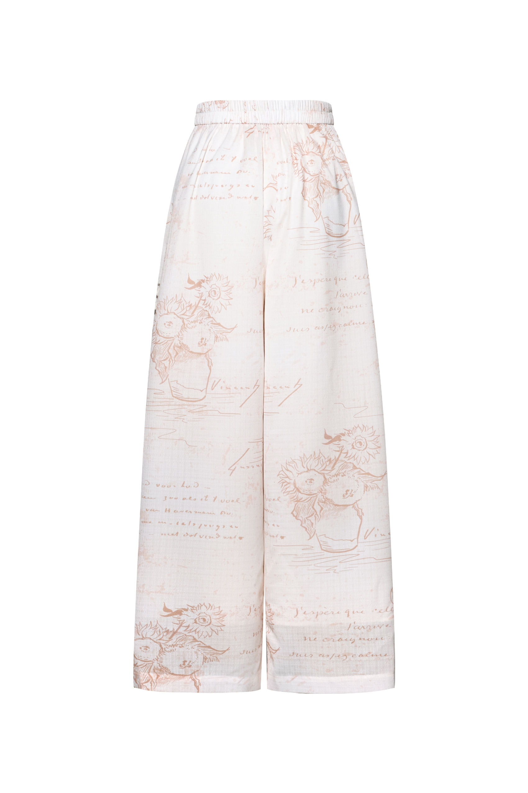 Printed Fringe Pants-LYONSENS