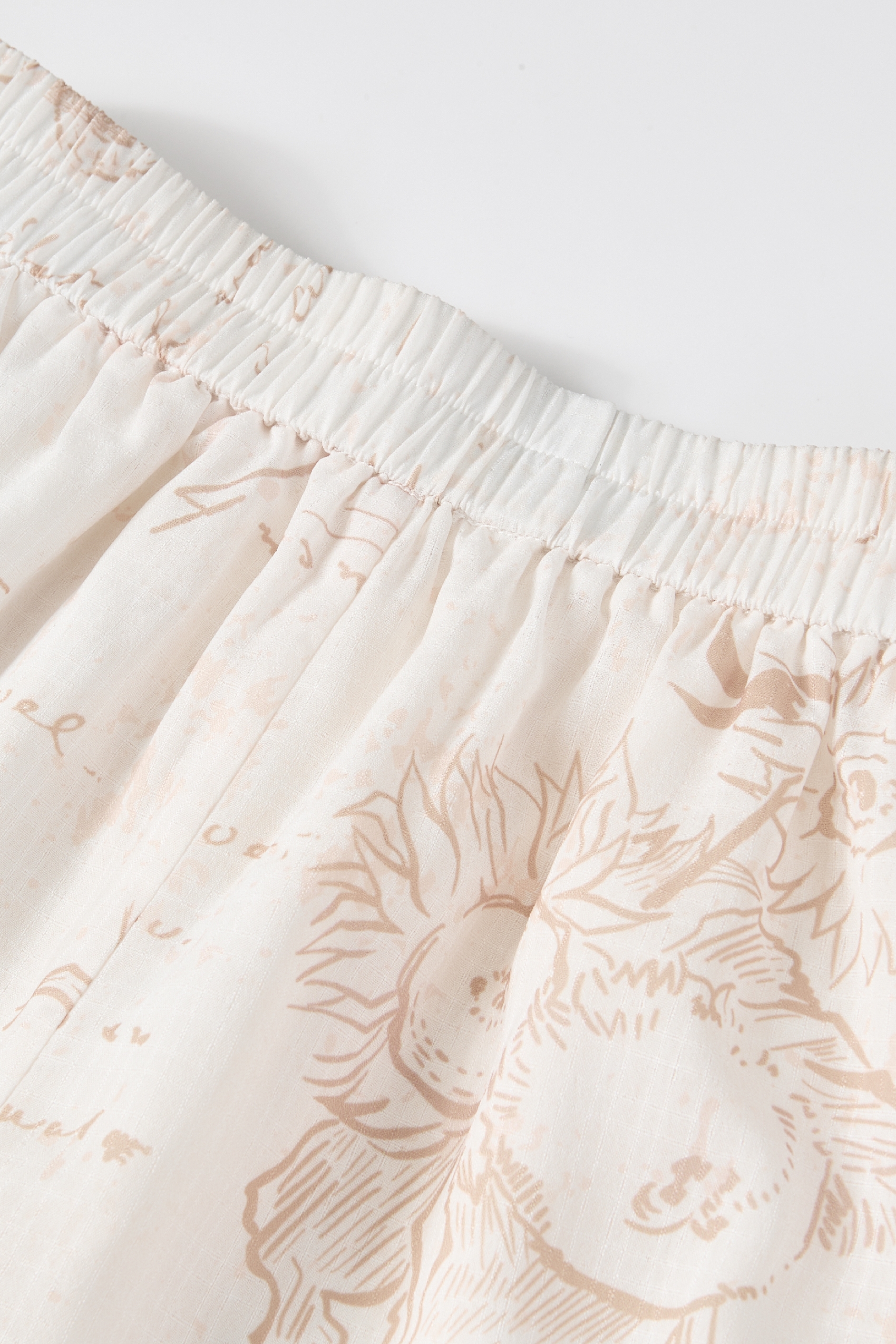 Printed Fringe Pants-LYONSENS