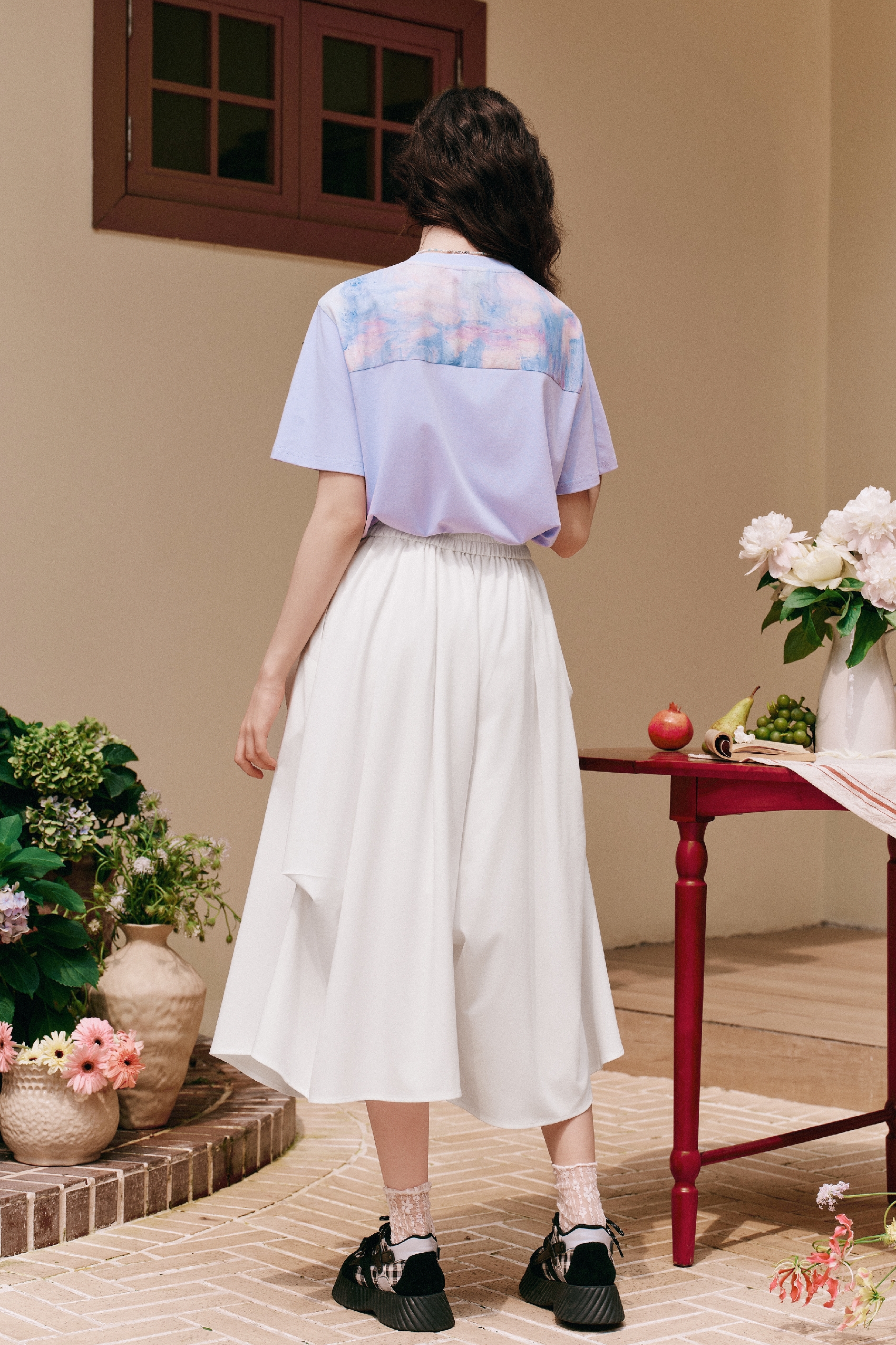 High-waisted Wide-leg Pants